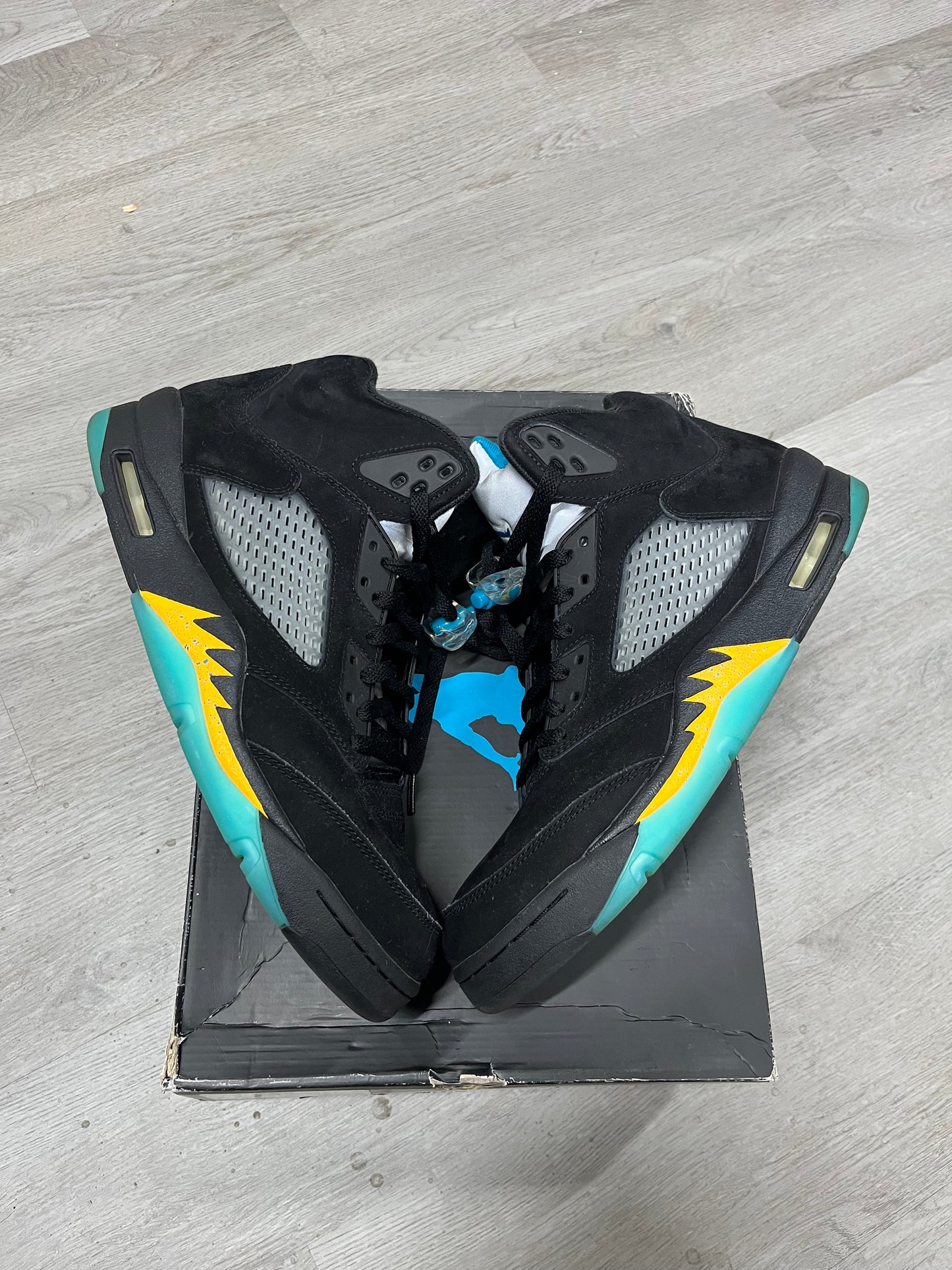 Pre-owned Jordan 5 Retro Aqua