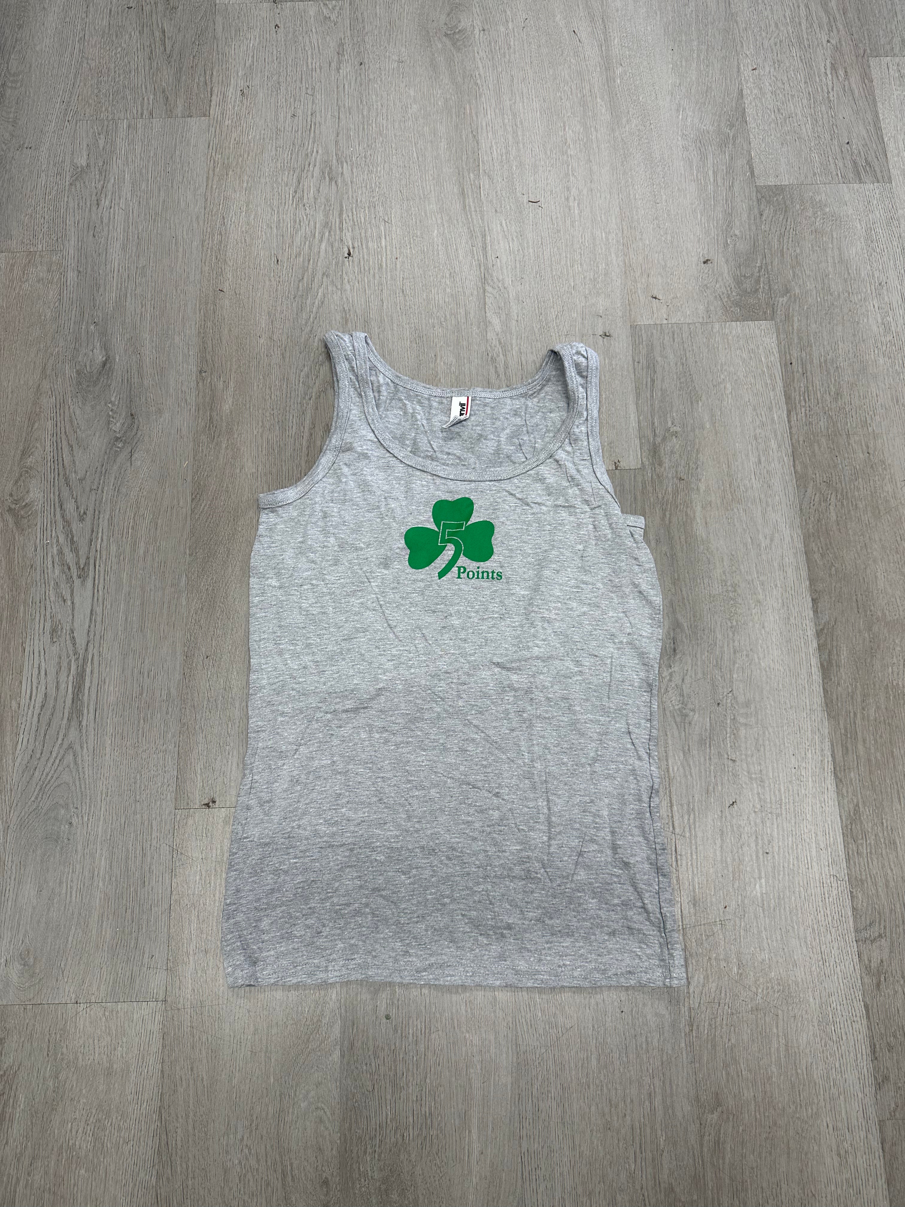 Women’s Grey w/ Green 5 Points St. Patrick’s Tank Top