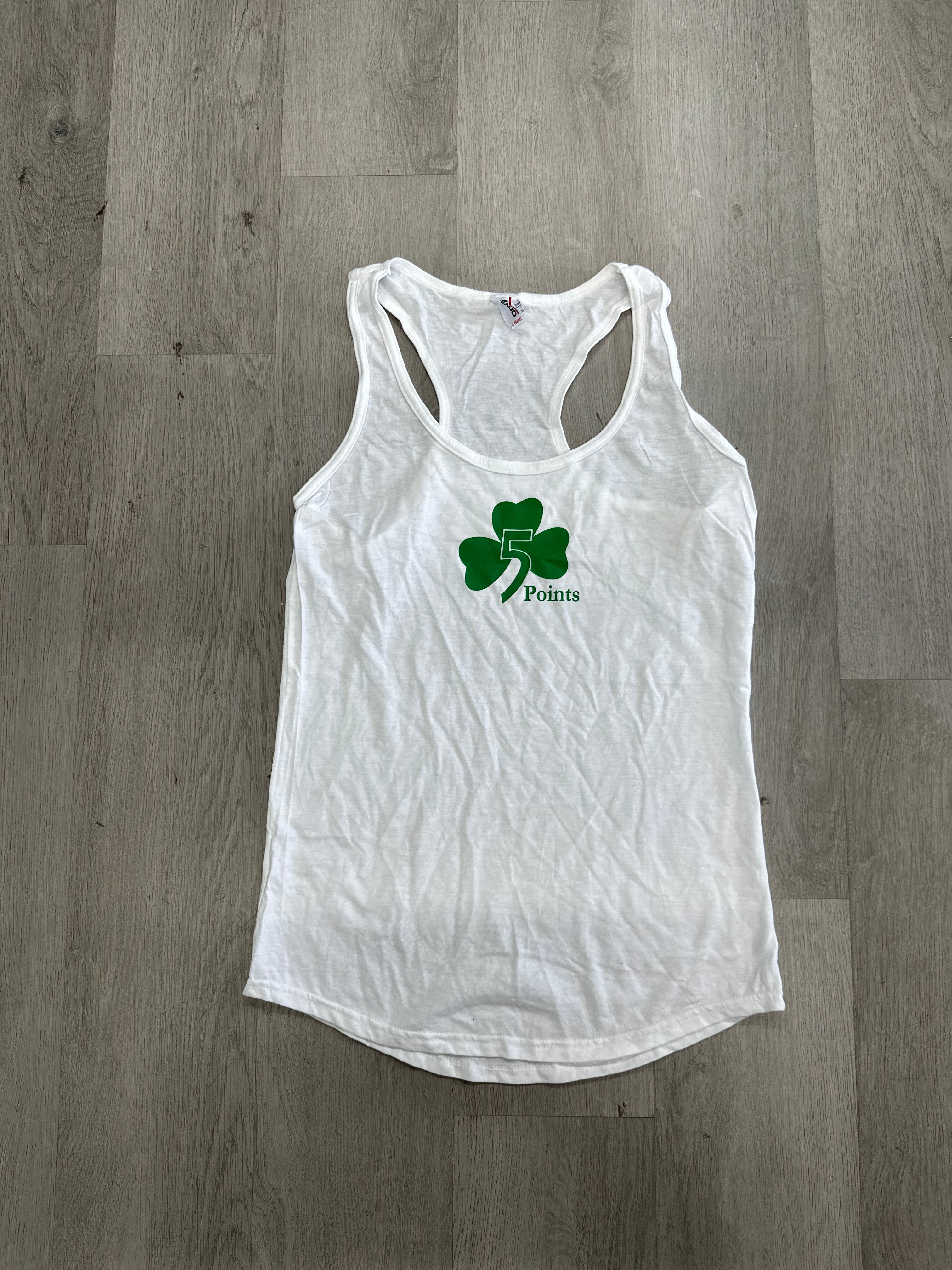 Women’s White 5 Points St. Patrick’s Tank Top