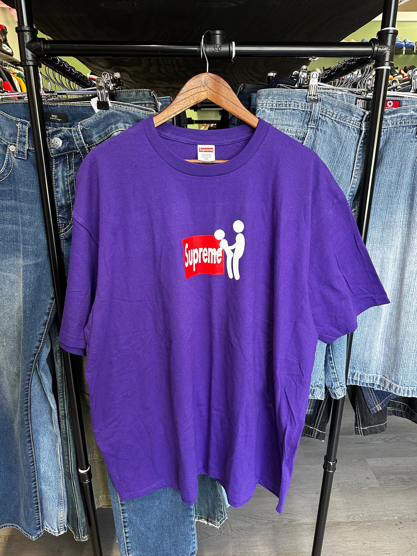 Supreme Stick Tee Purple