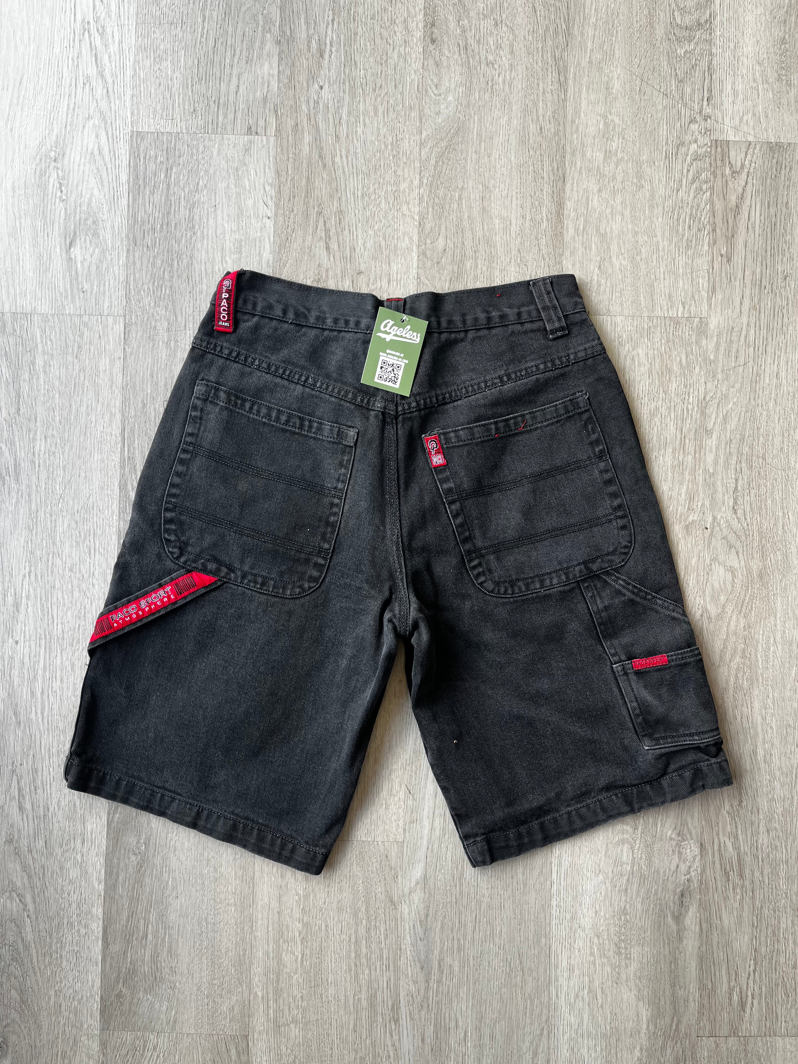 Vintage Paco Jeans Black Denim Shorts