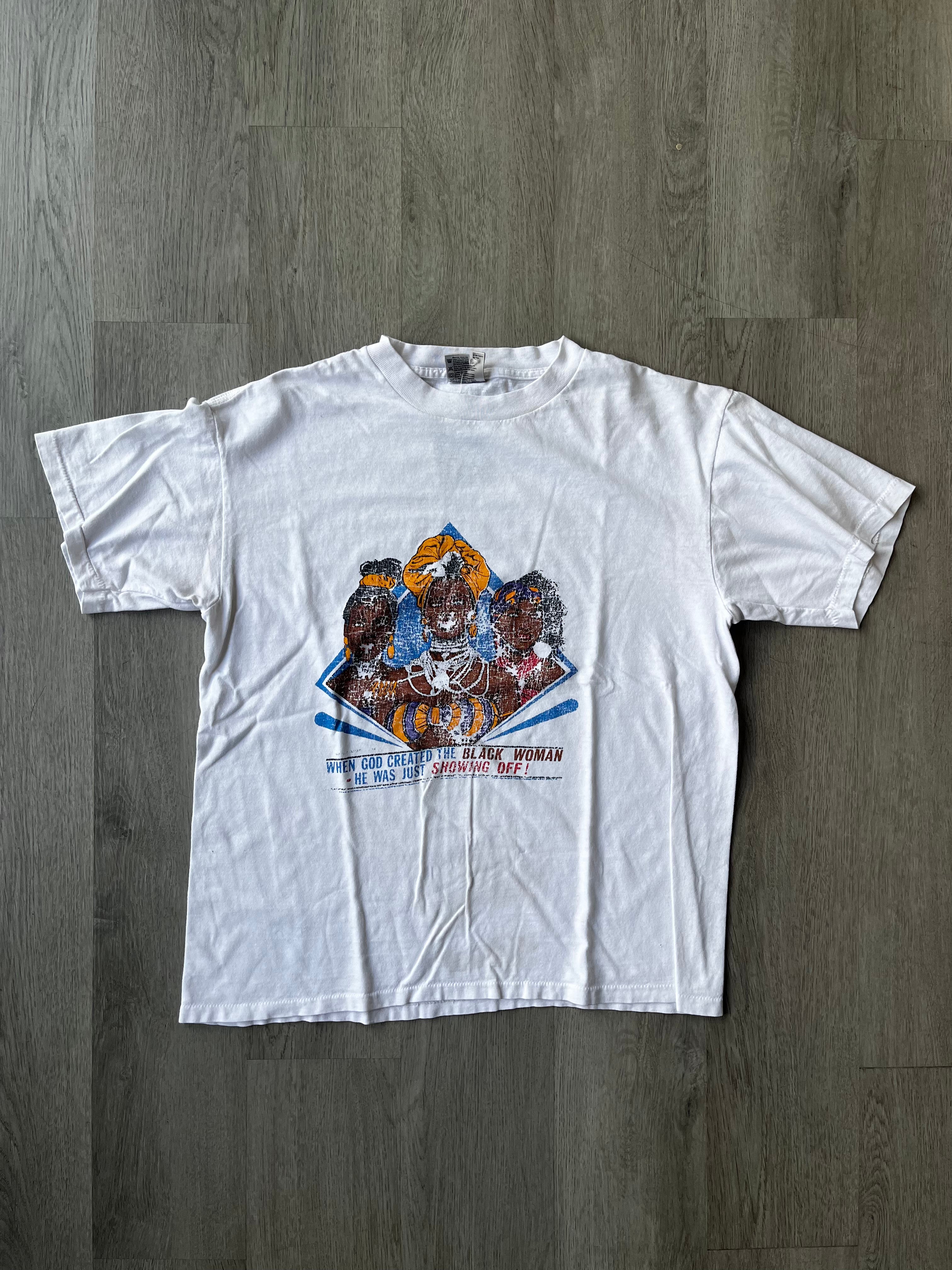 Vintage God Created Woman Tee