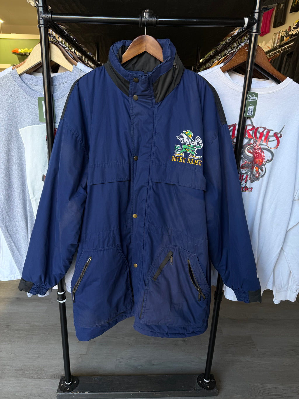 Vintage Notre Dame Starter Jacket