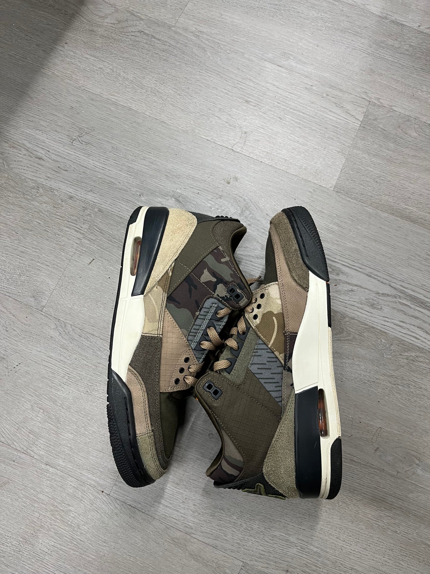 Pre-owned Jordan 3 Retro Patchwork Camo