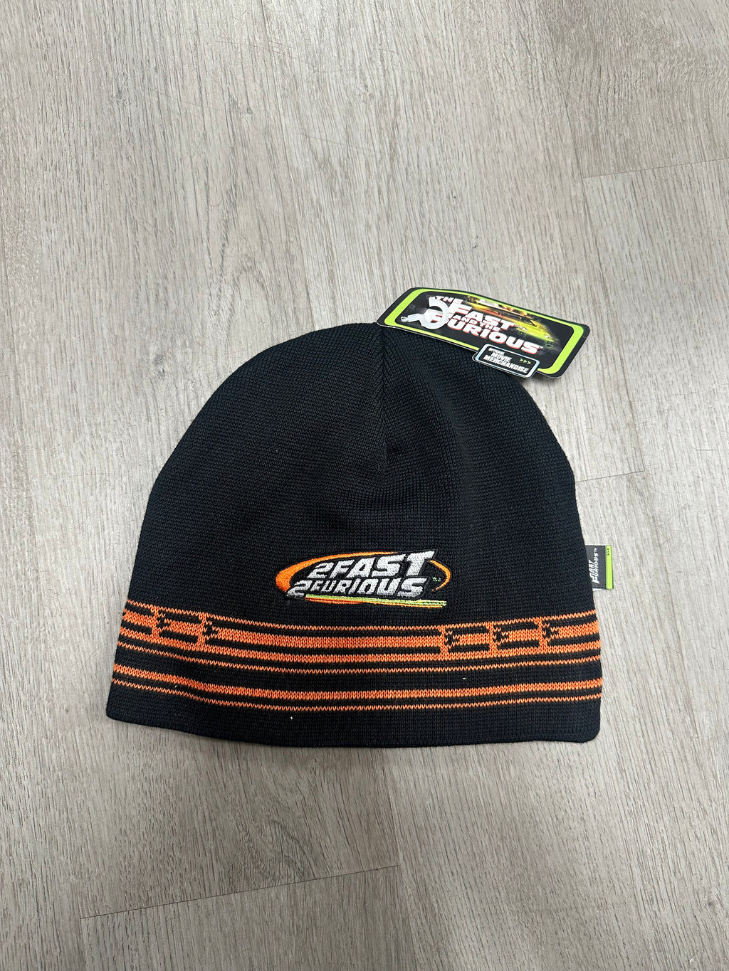 Black/Orange 2 Fast 2 Furious Official Movie Merch Beanie