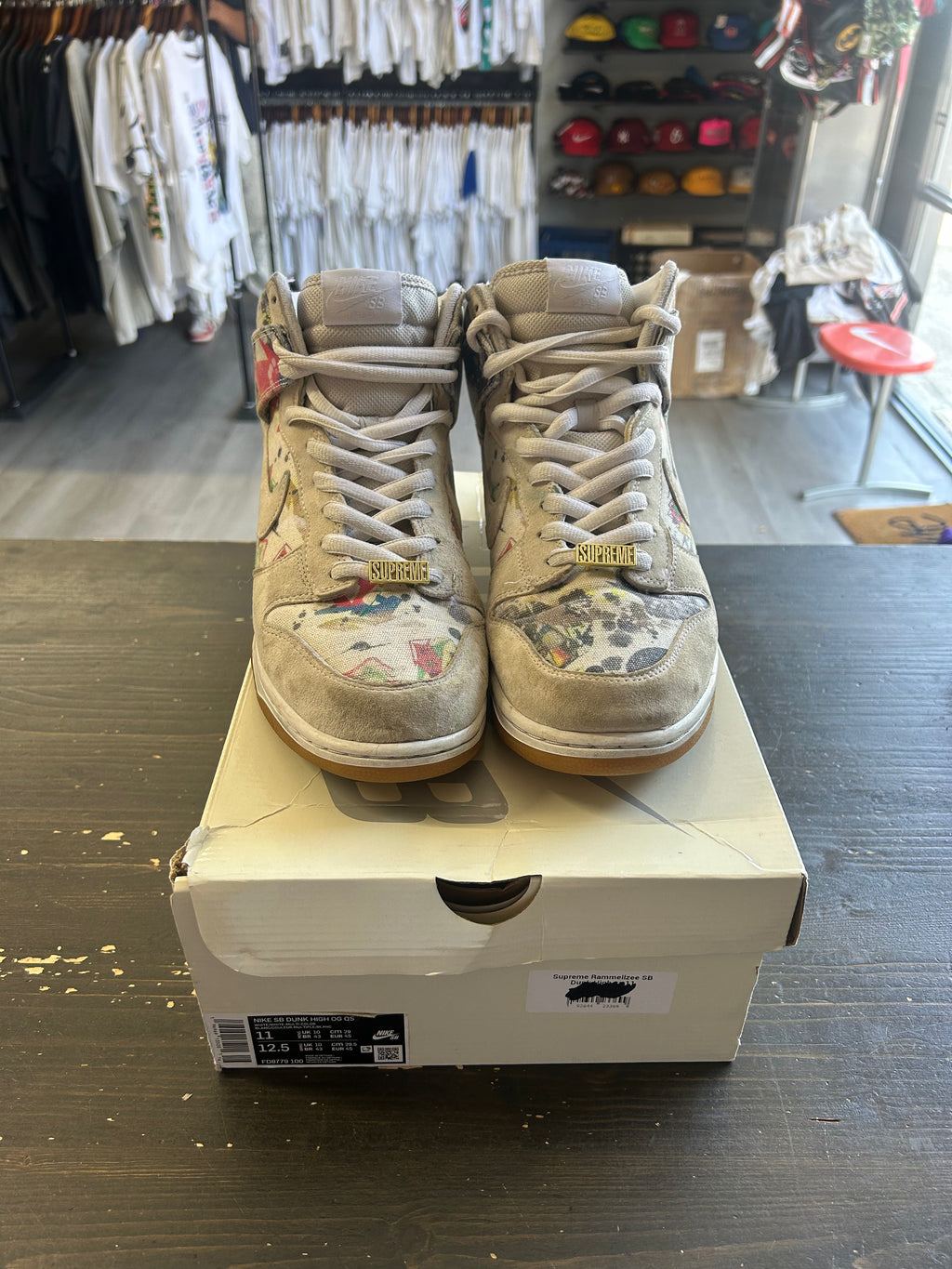 Pre-Owned Nike SB Dunk High Supreme Rammellzee