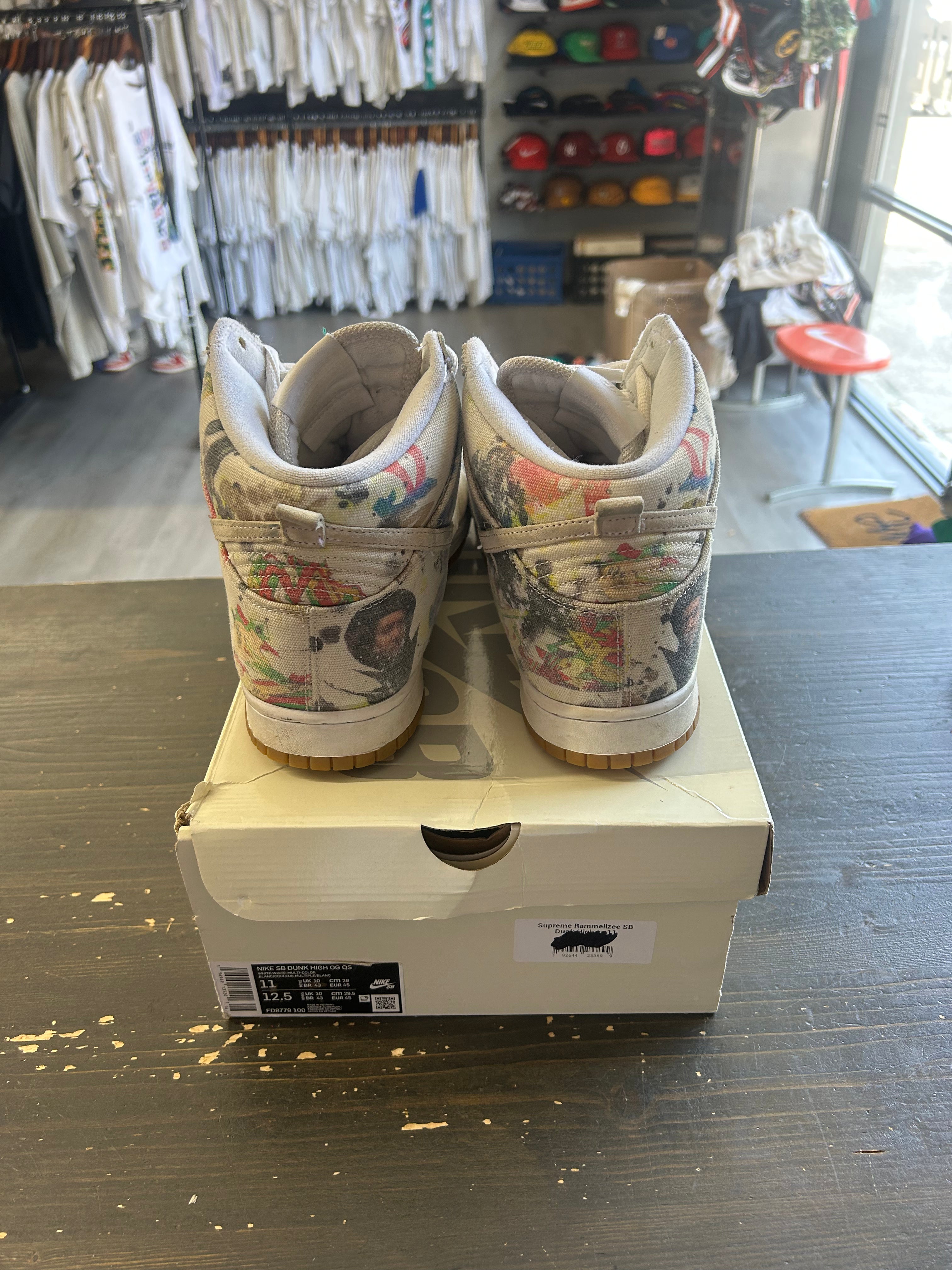 Pre-Owned Nike SB Dunk High Supreme Rammellzee