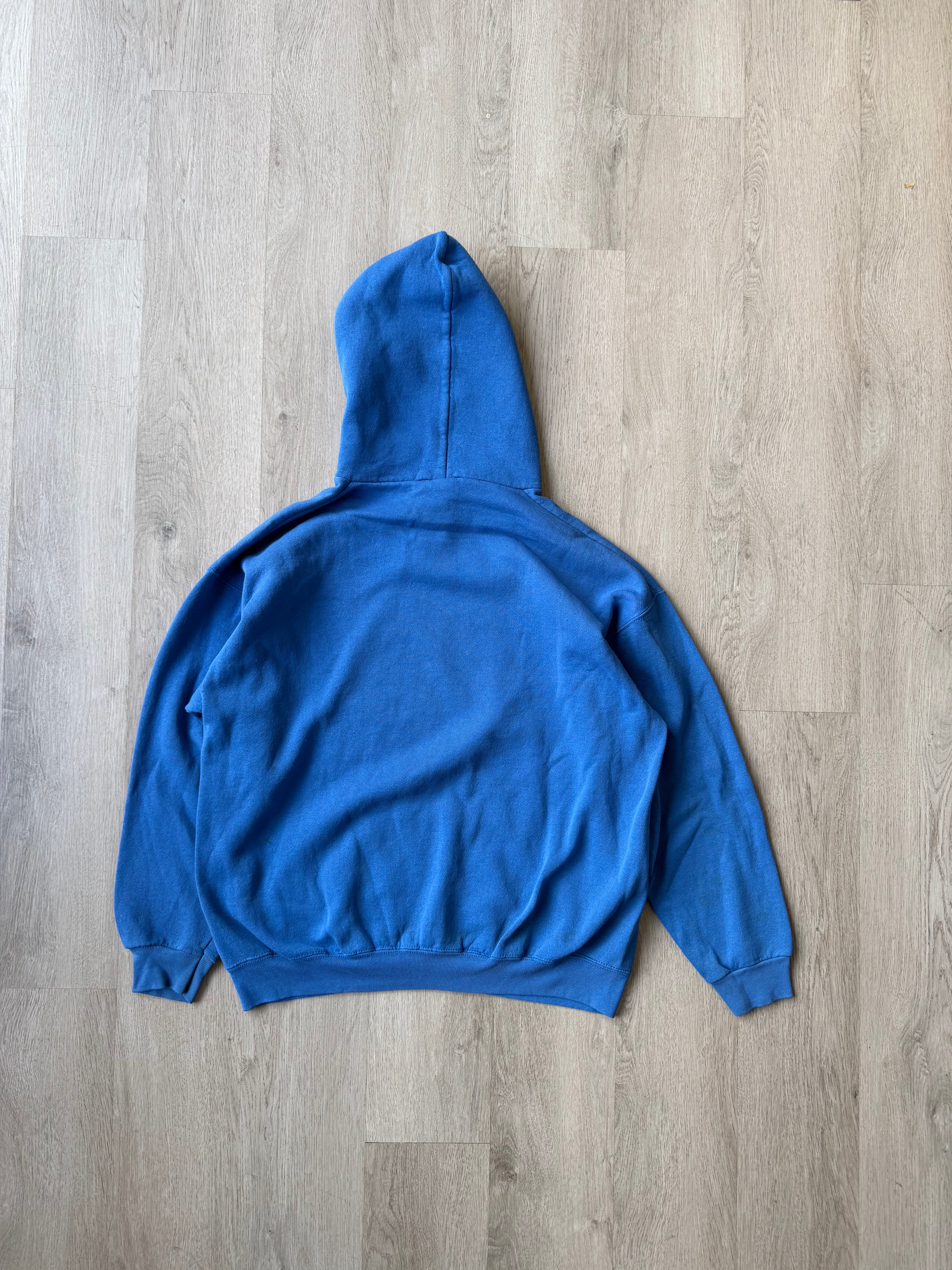 Vintage Jayhawks Blue Hooded Sweatshirt