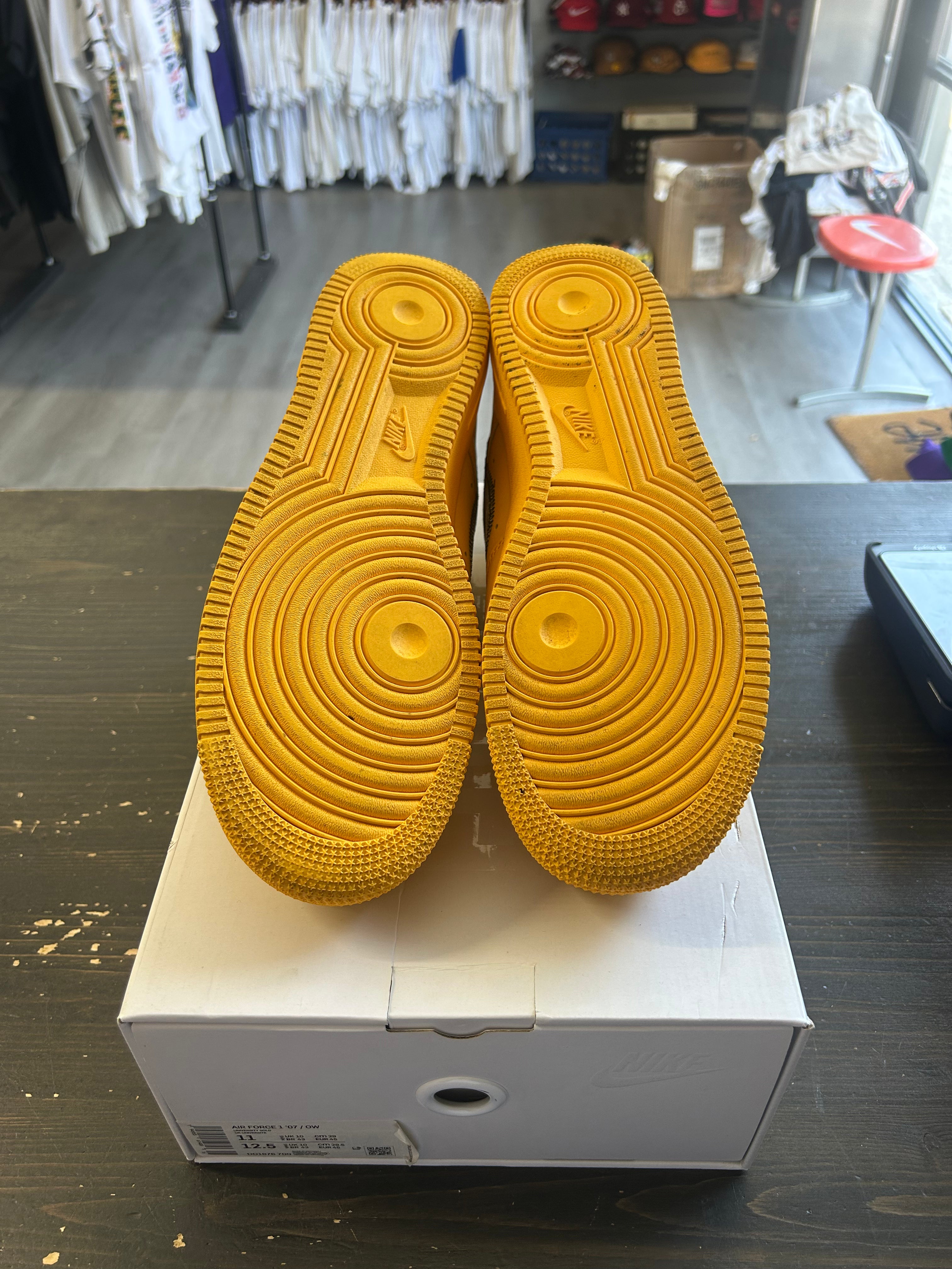 Pre-Owned Nike Air Force 1 Low Off-White ICA University Gold