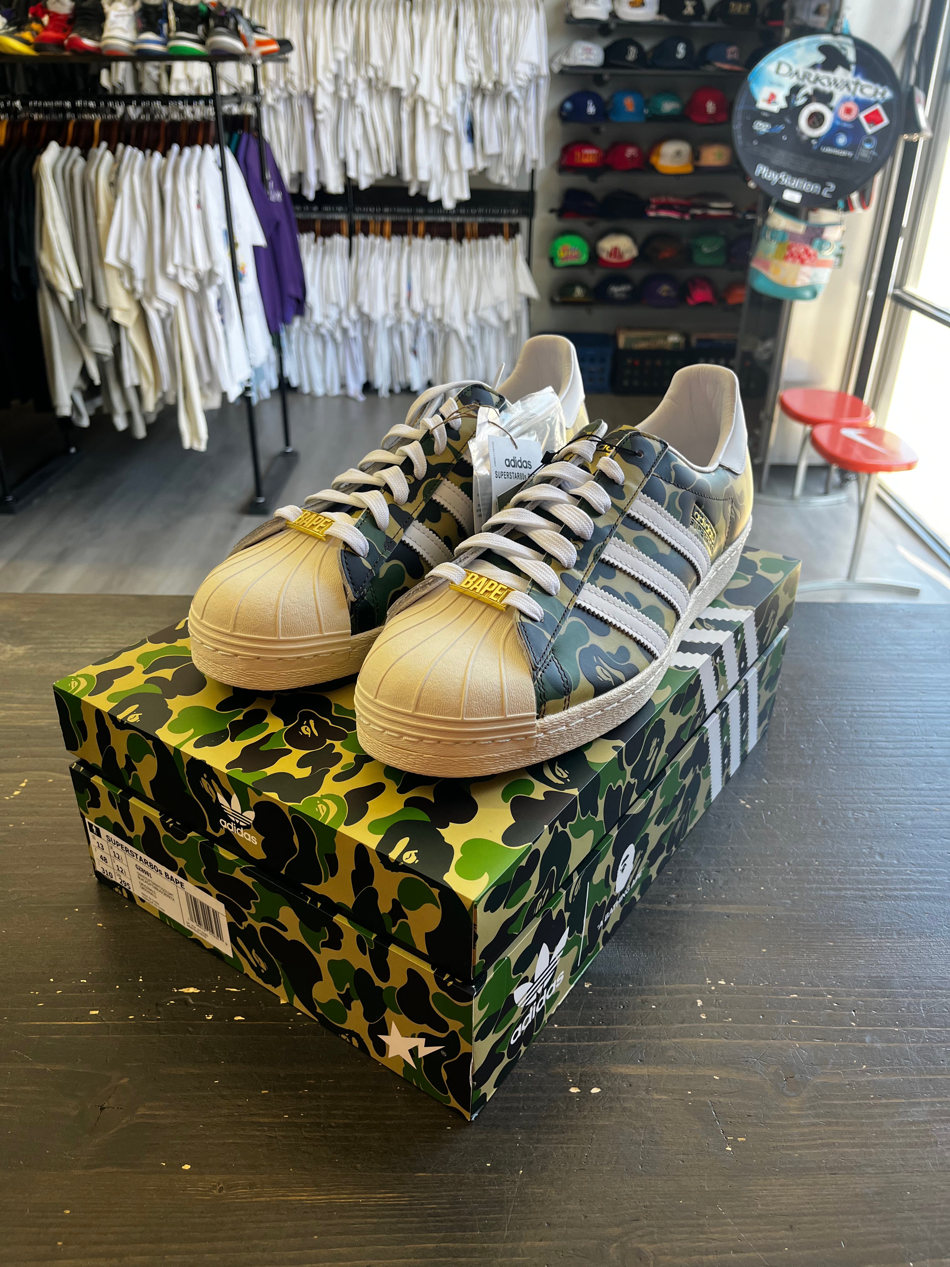 Adidas Superstar Bape ABC Camo Green