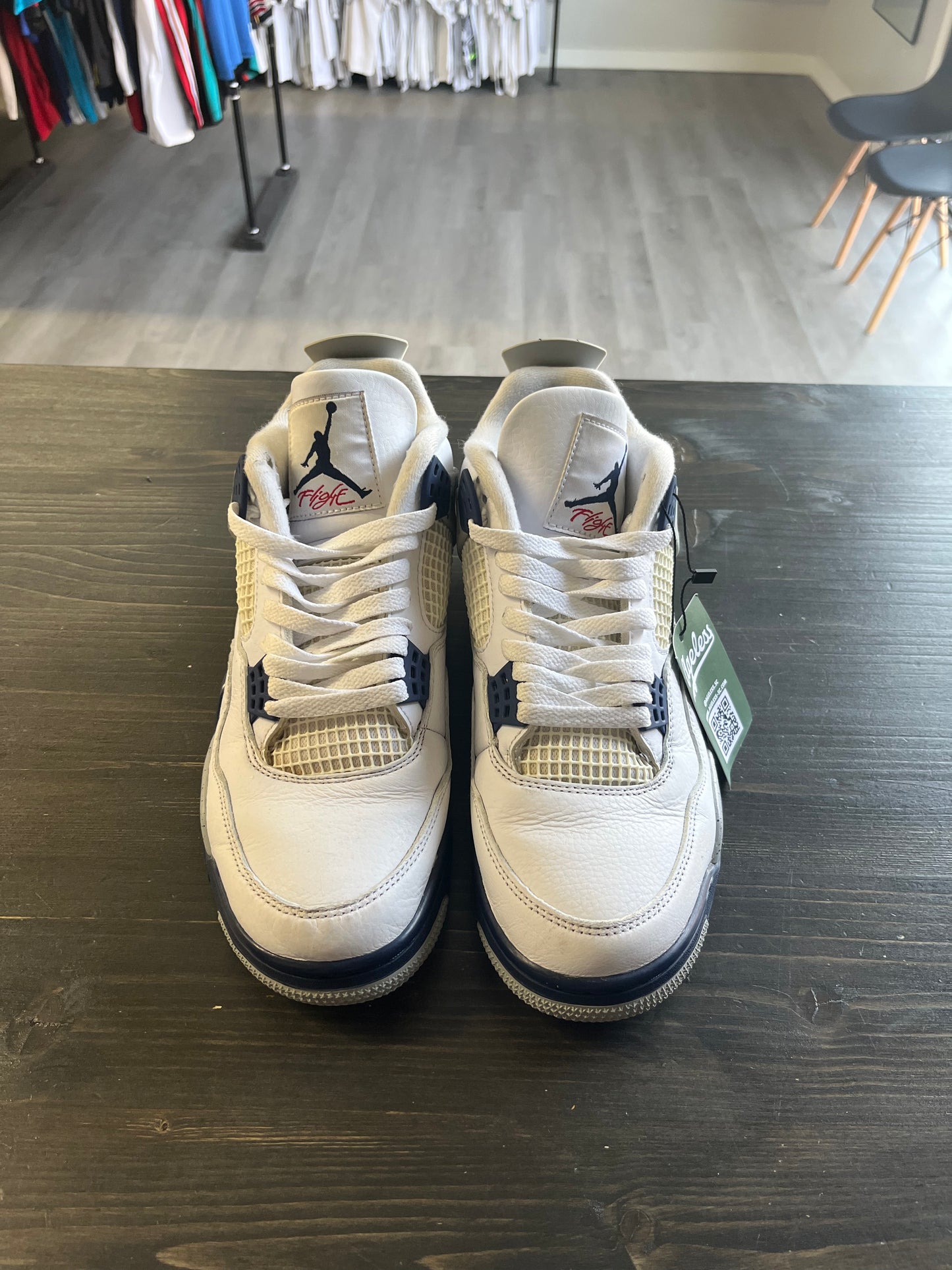 Pre-owned Jordan 4 Retro Midnight Navy