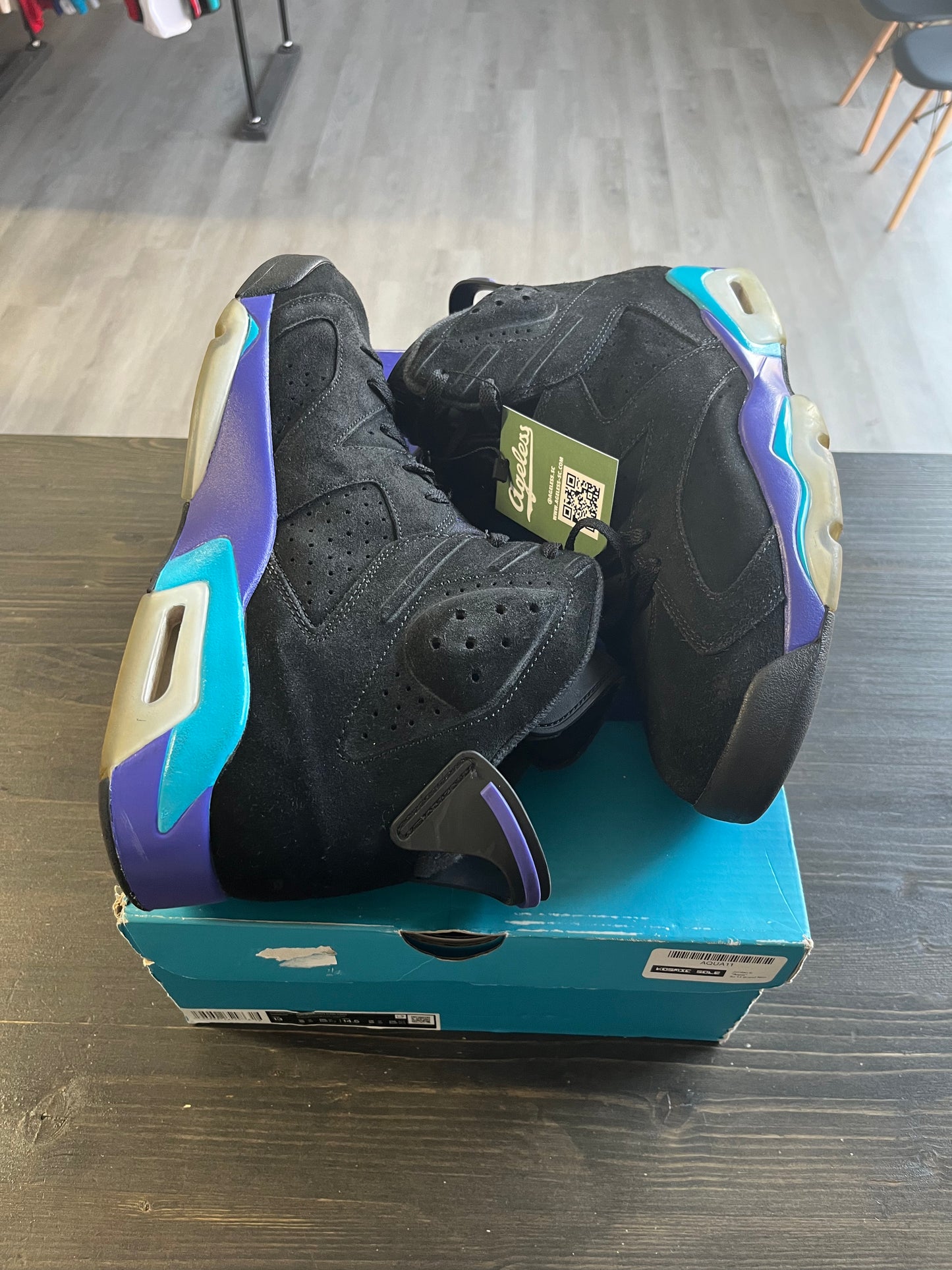 Pre-owned Jordan 6 Retro Aqua