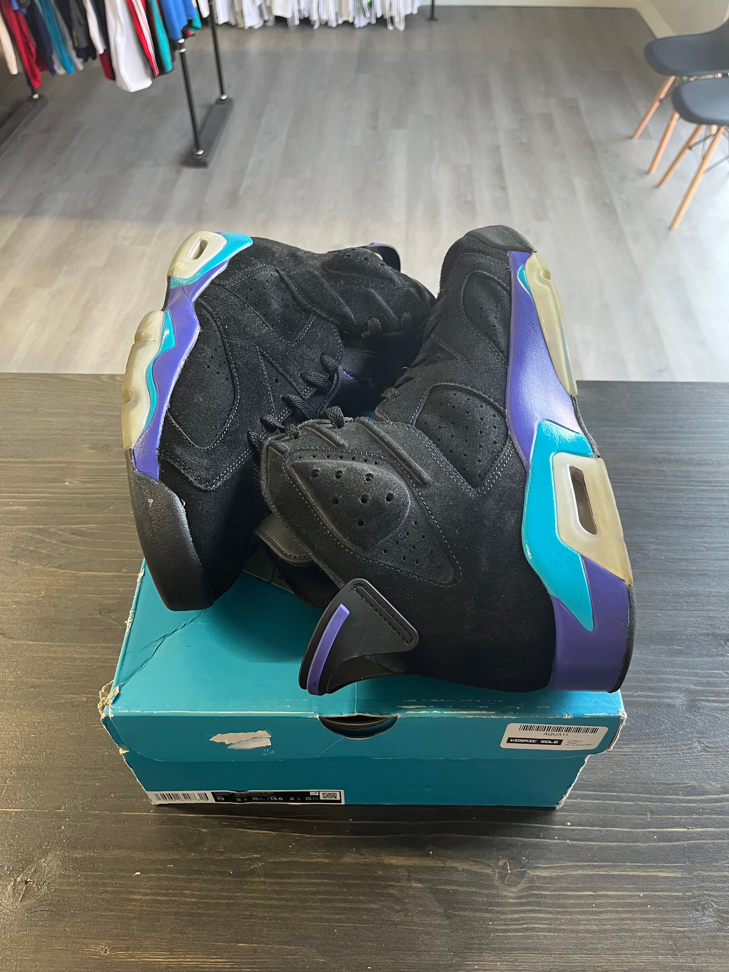 Pre-owned Jordan 6 Retro Aqua