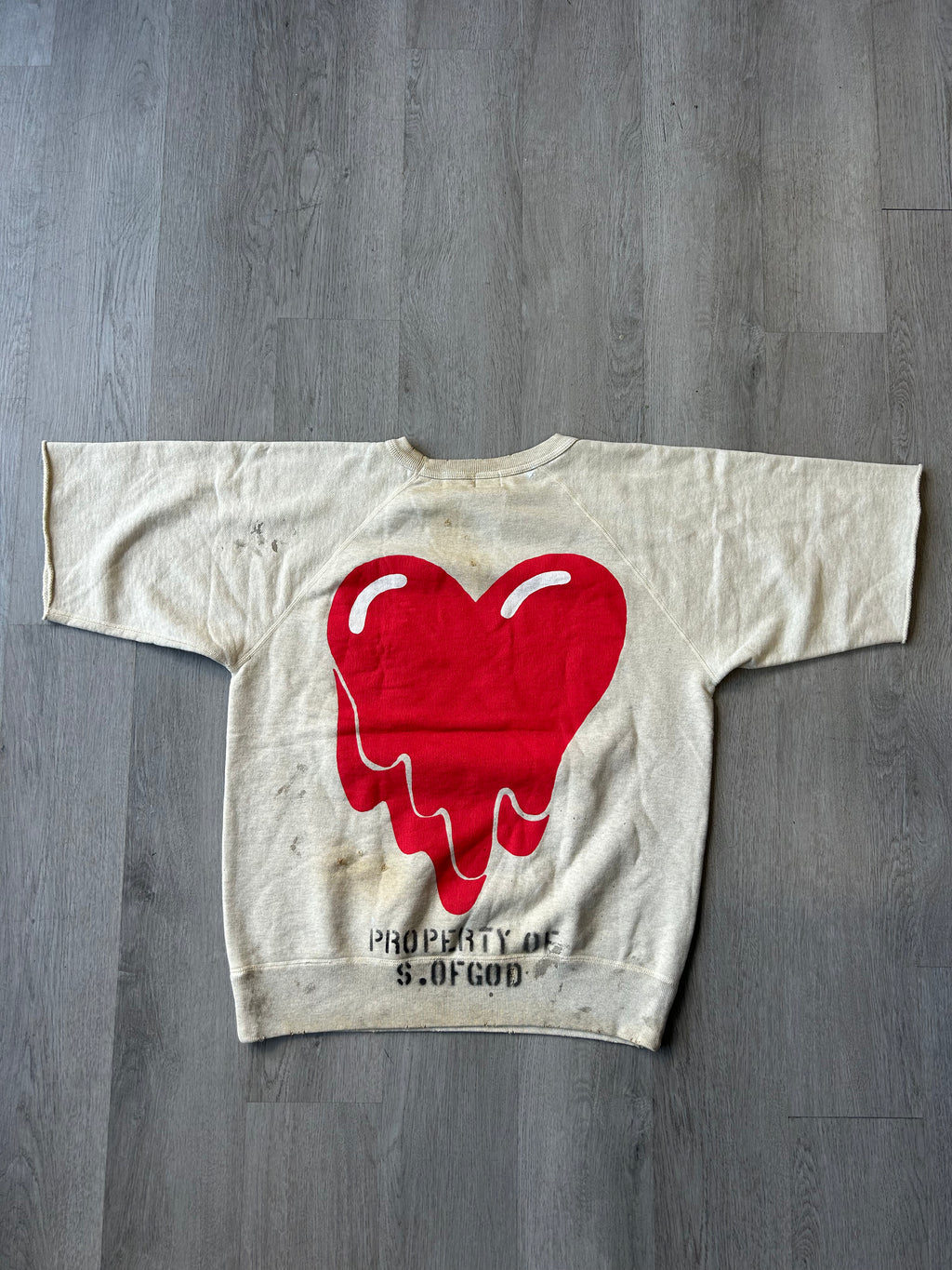 SAINT Mxxxxxx x Emotionally Unavailable "EU STM SS" Short-Sleeve Sweatshirt