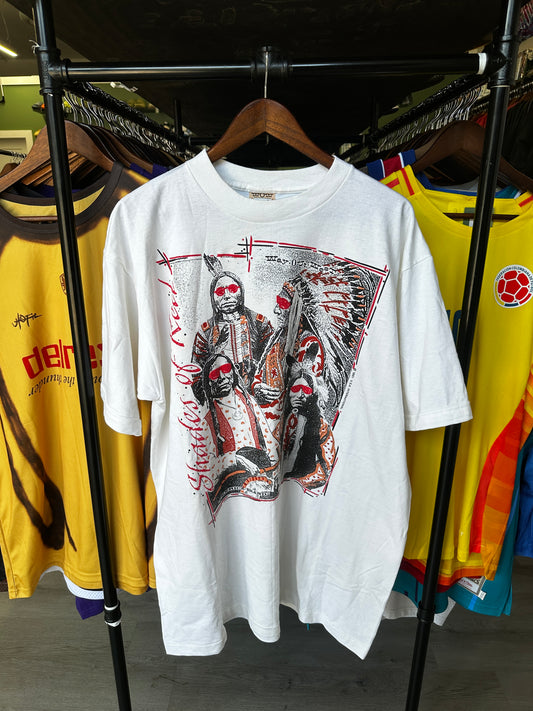 Vintage Shade Of Red Way Out West Native American Tee