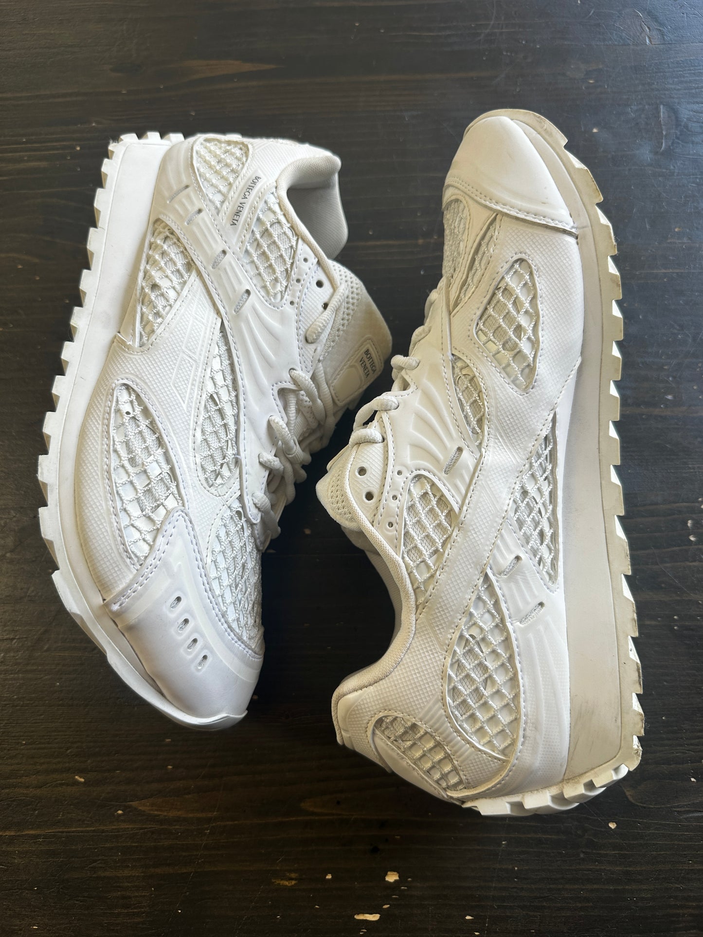 Pre-Owned Bottega Veneta Orbit Sneaker White