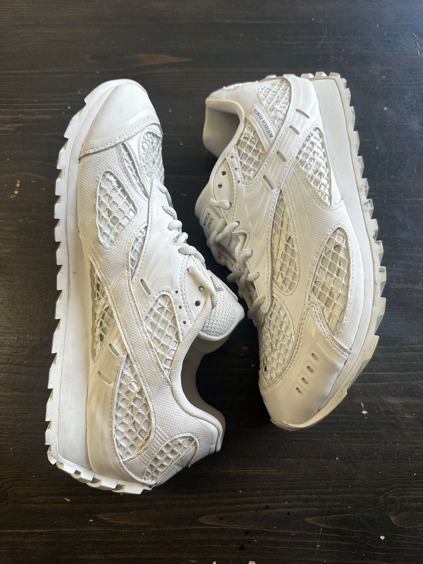 Pre-Owned Bottega Veneta Orbit Sneaker White