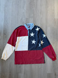 Vintage Tommy Hilfiger American Flag Collared Shirt