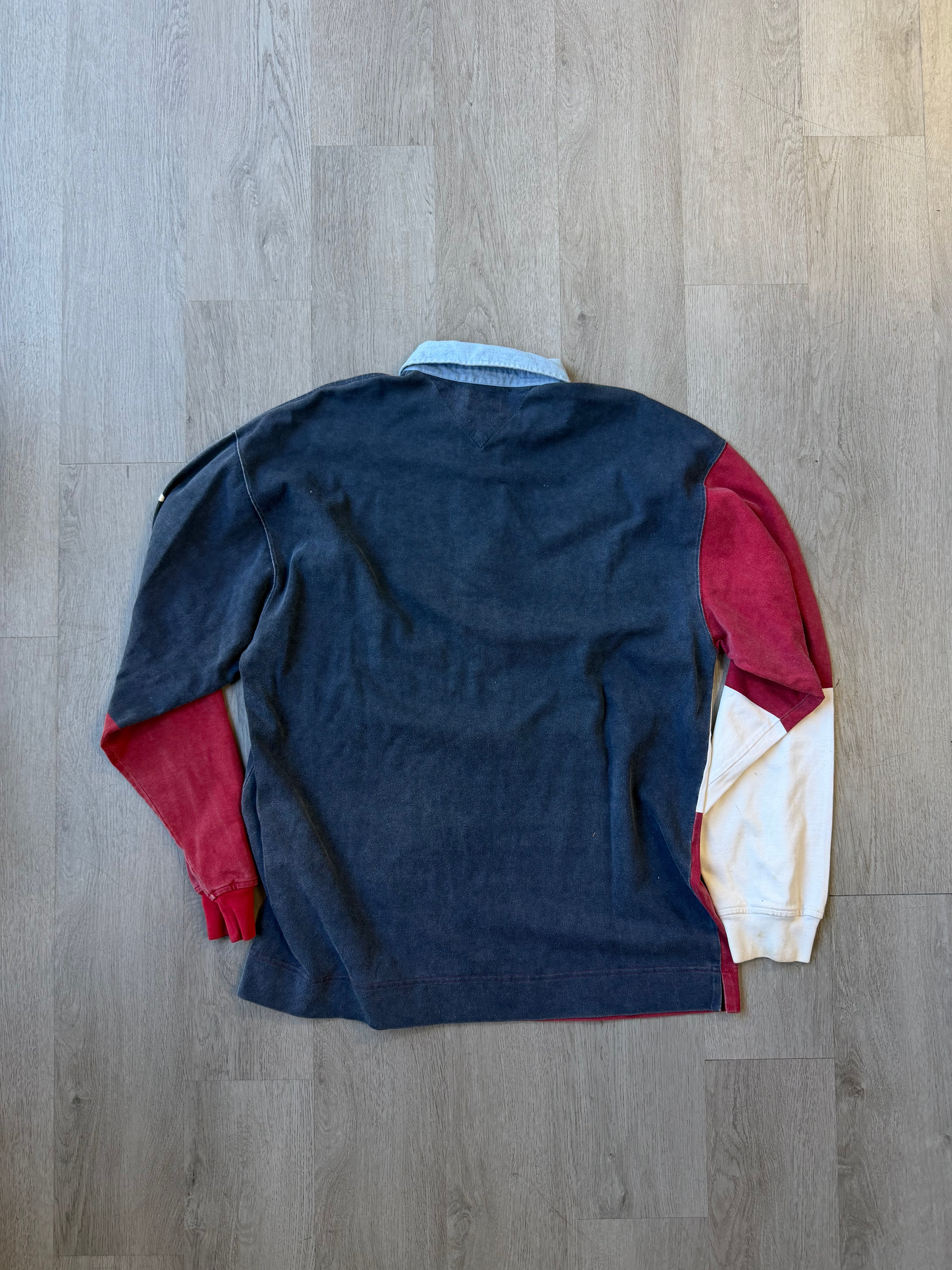 Vintage Tommy Hilfiger American Flag Collared Shirt