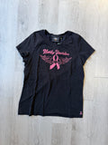 Women’s Vintage Harley Davidson Breast Cancer Tee