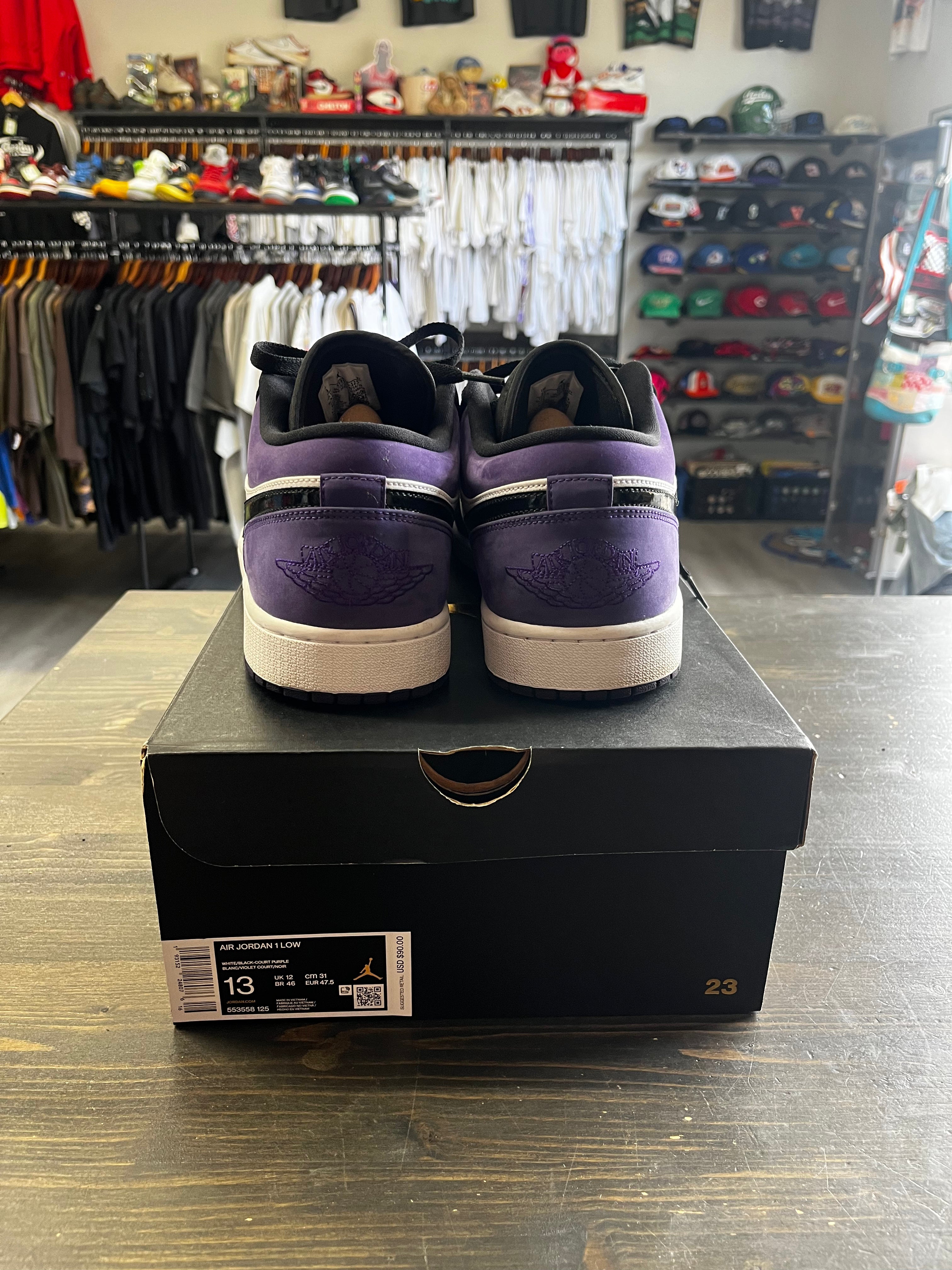 Pre-Owned Jordan 1 Low Court Purple