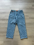 The Butter Goods Washed Indigo Chain Link Baggy Jeans