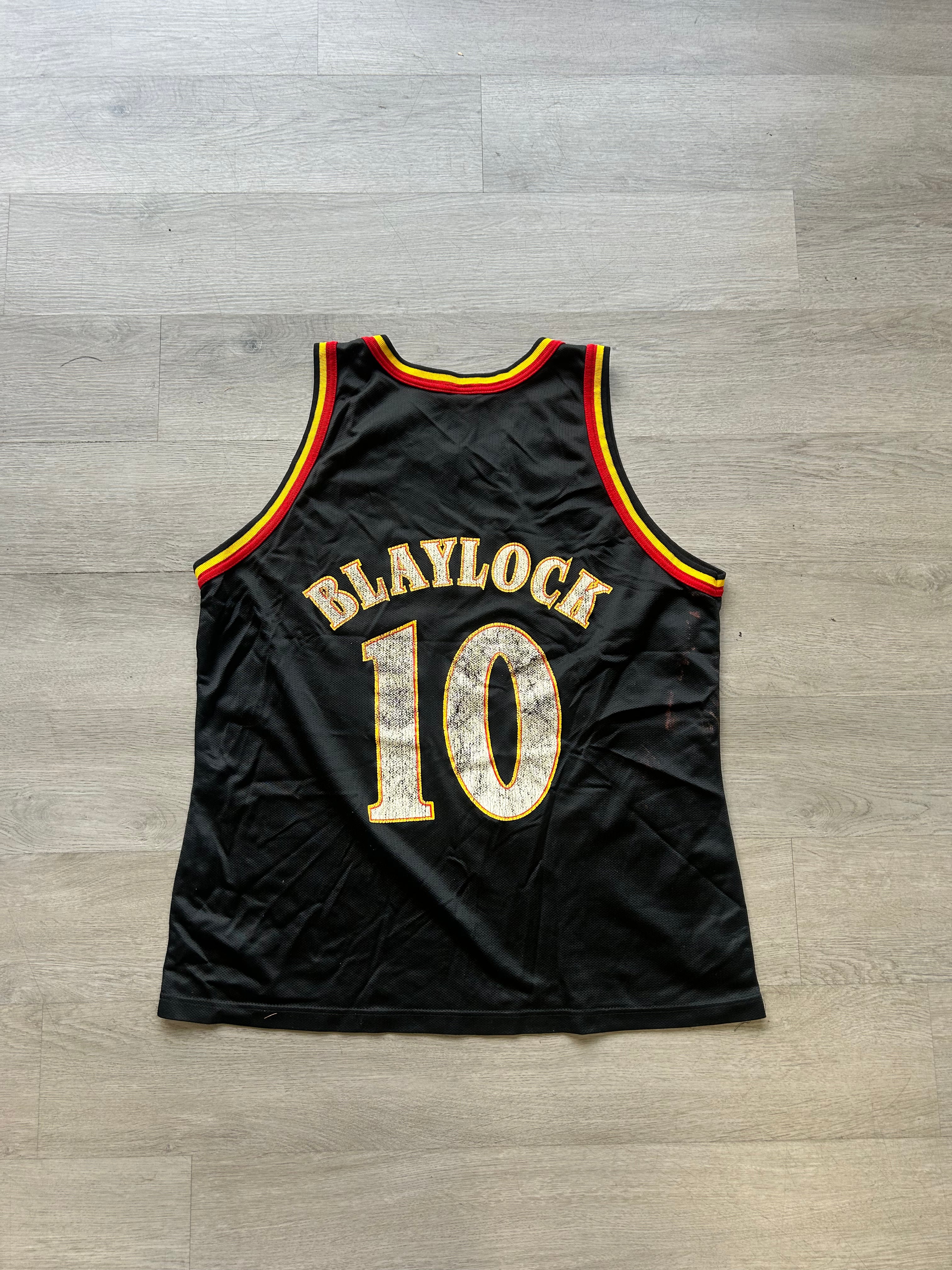 Vintage 90s Champion Mookie Baylock Atlanta Hawks "Big Hawk" Jersey