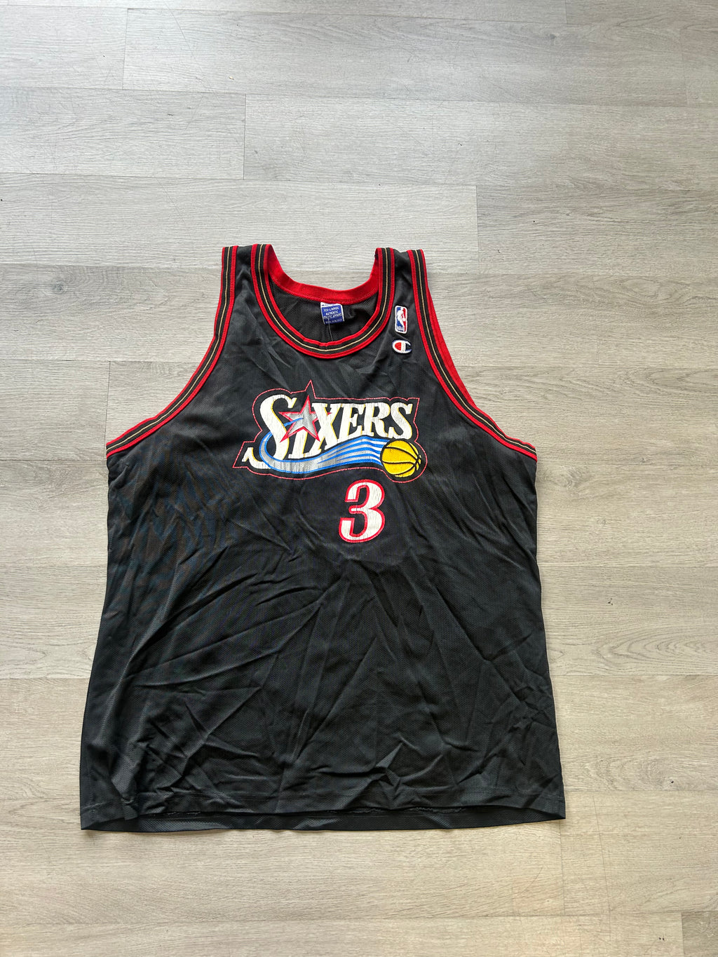 Vintage 90s Champion Allen Iverson Philadelphia 76ers Jersey