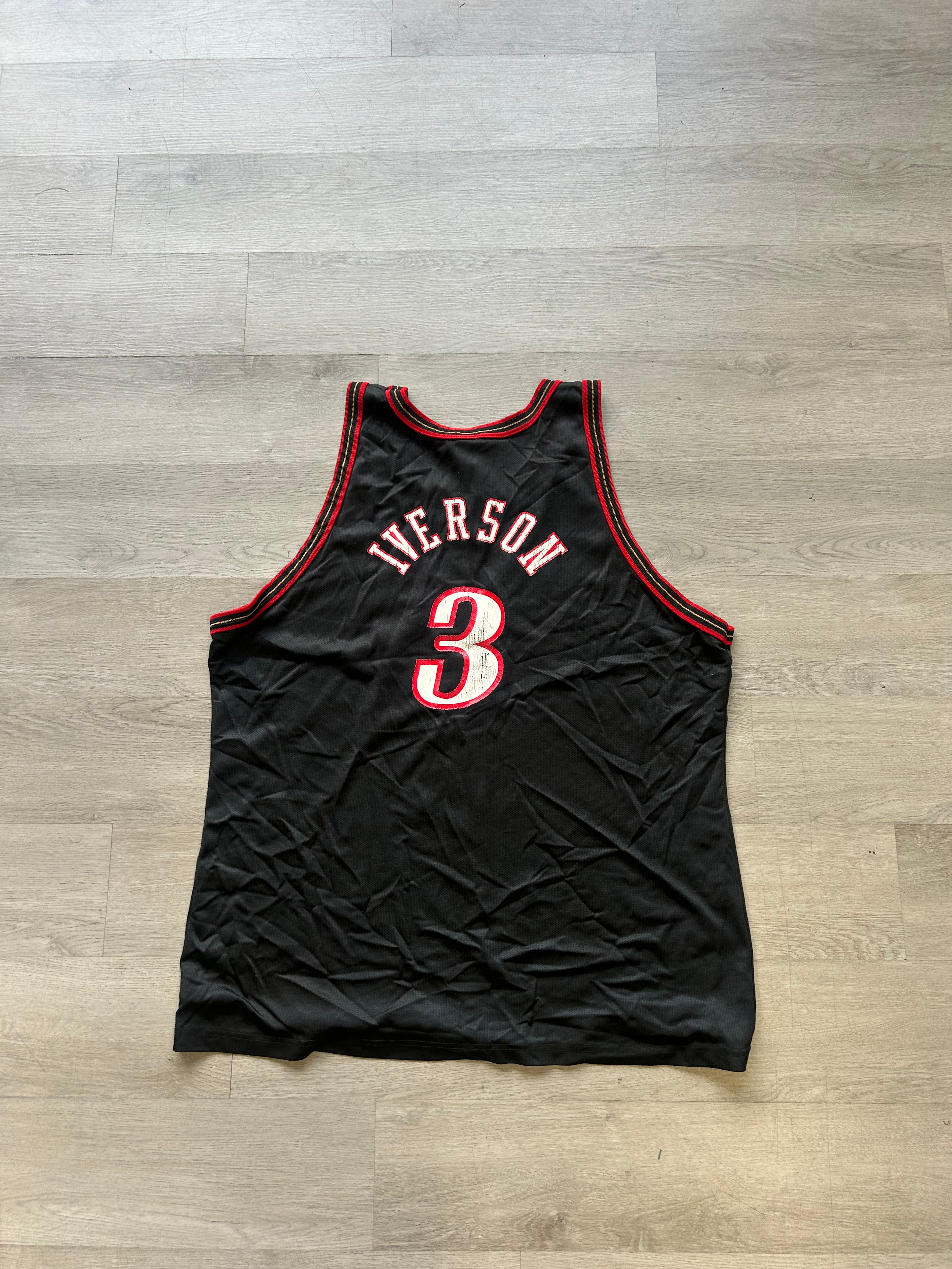 Vintage 90s Champion Allen Iverson Philadelphia 76ers Jersey