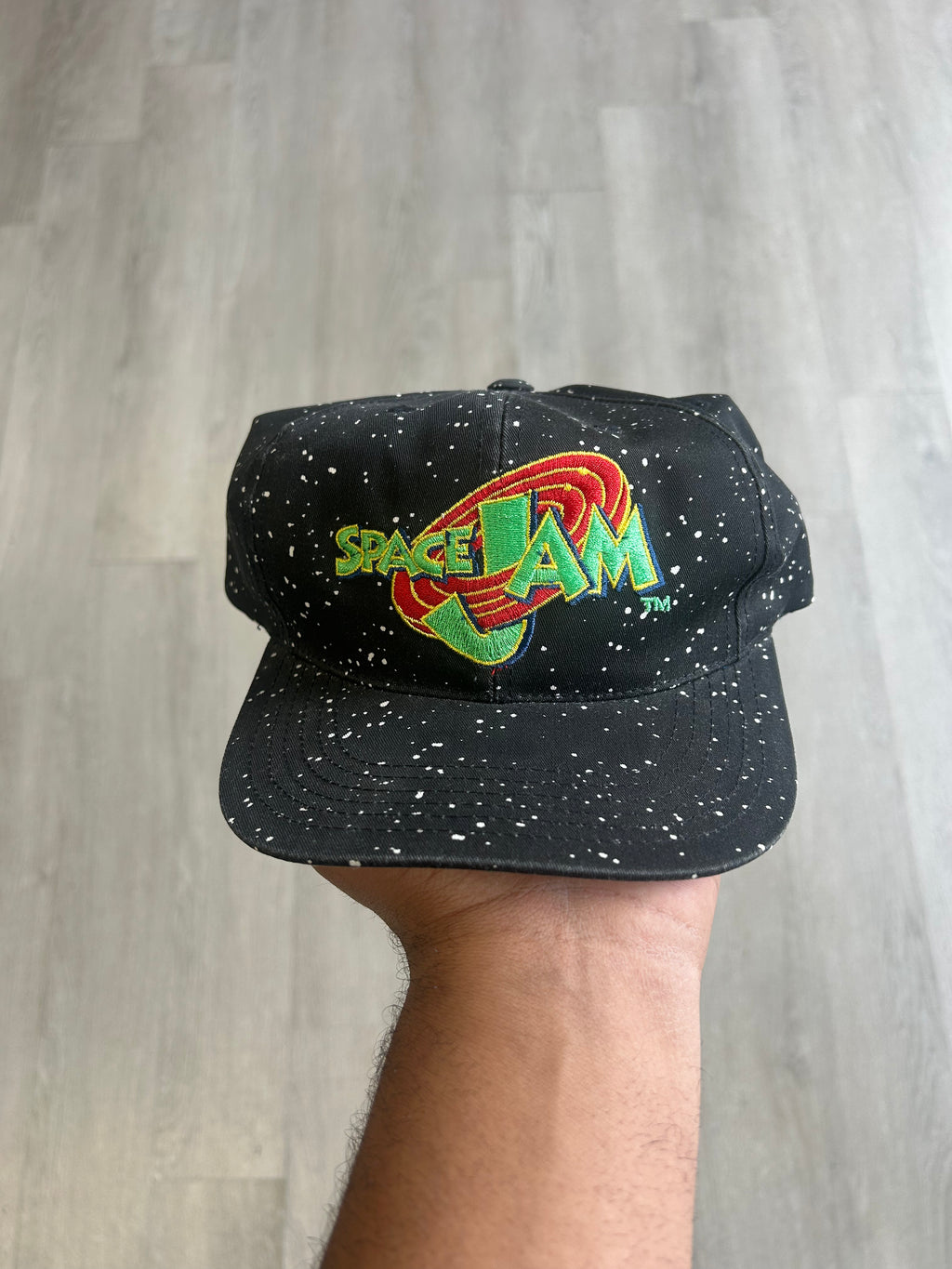 Vintage Space Jam American Needle Galaxy SnapBack Hat