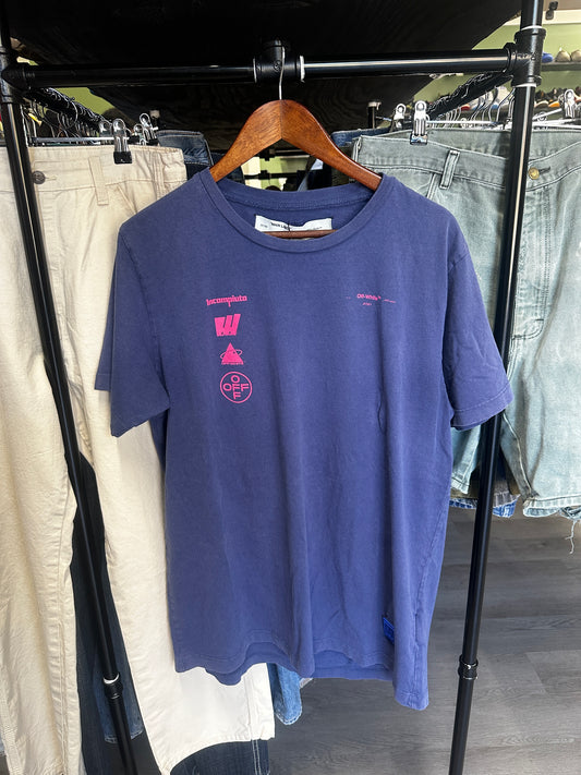 Pre-Owned Off-White Mariana Painting Applique Tee