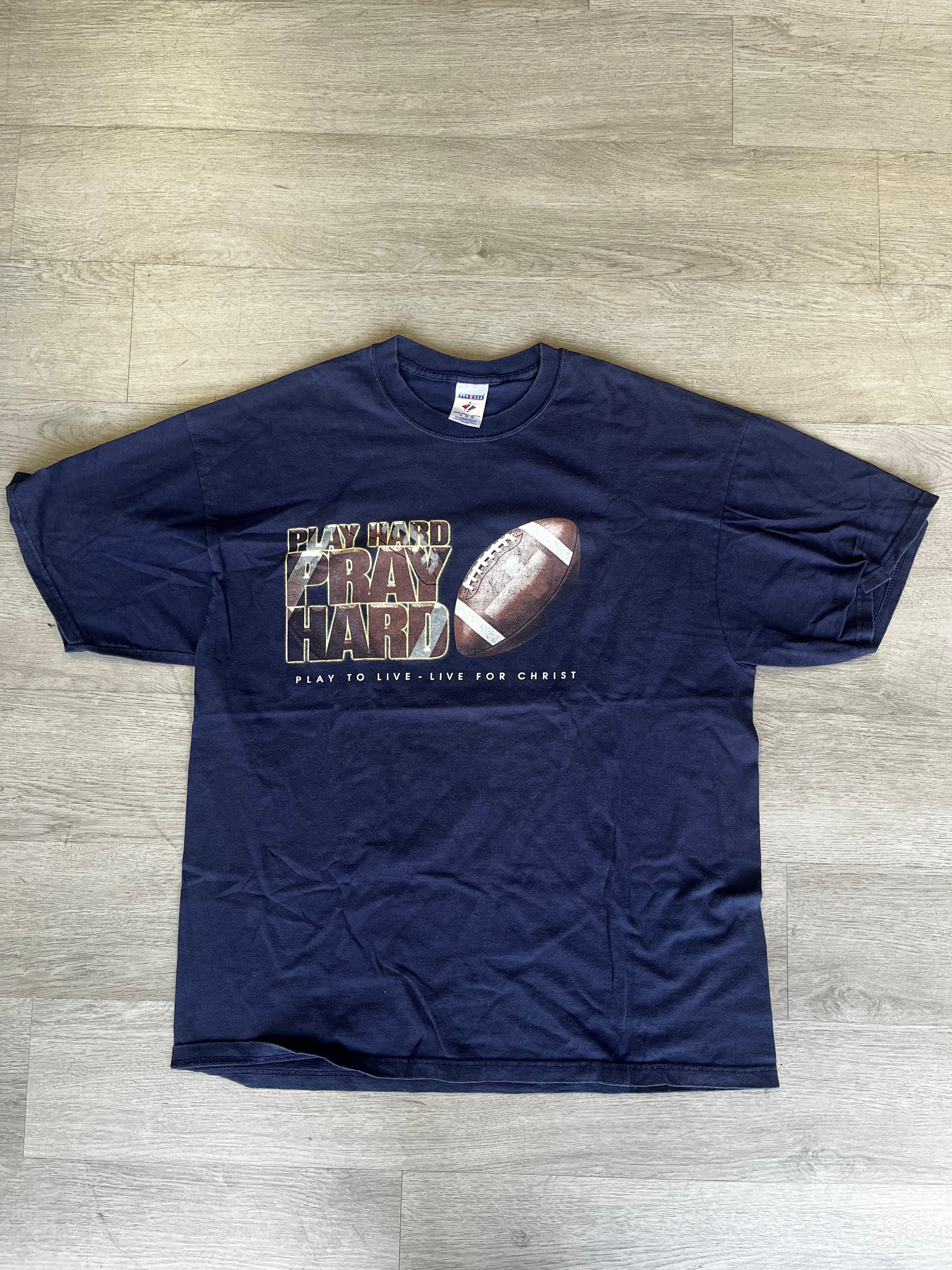 Play Hard Pray Hard Jesus Tee