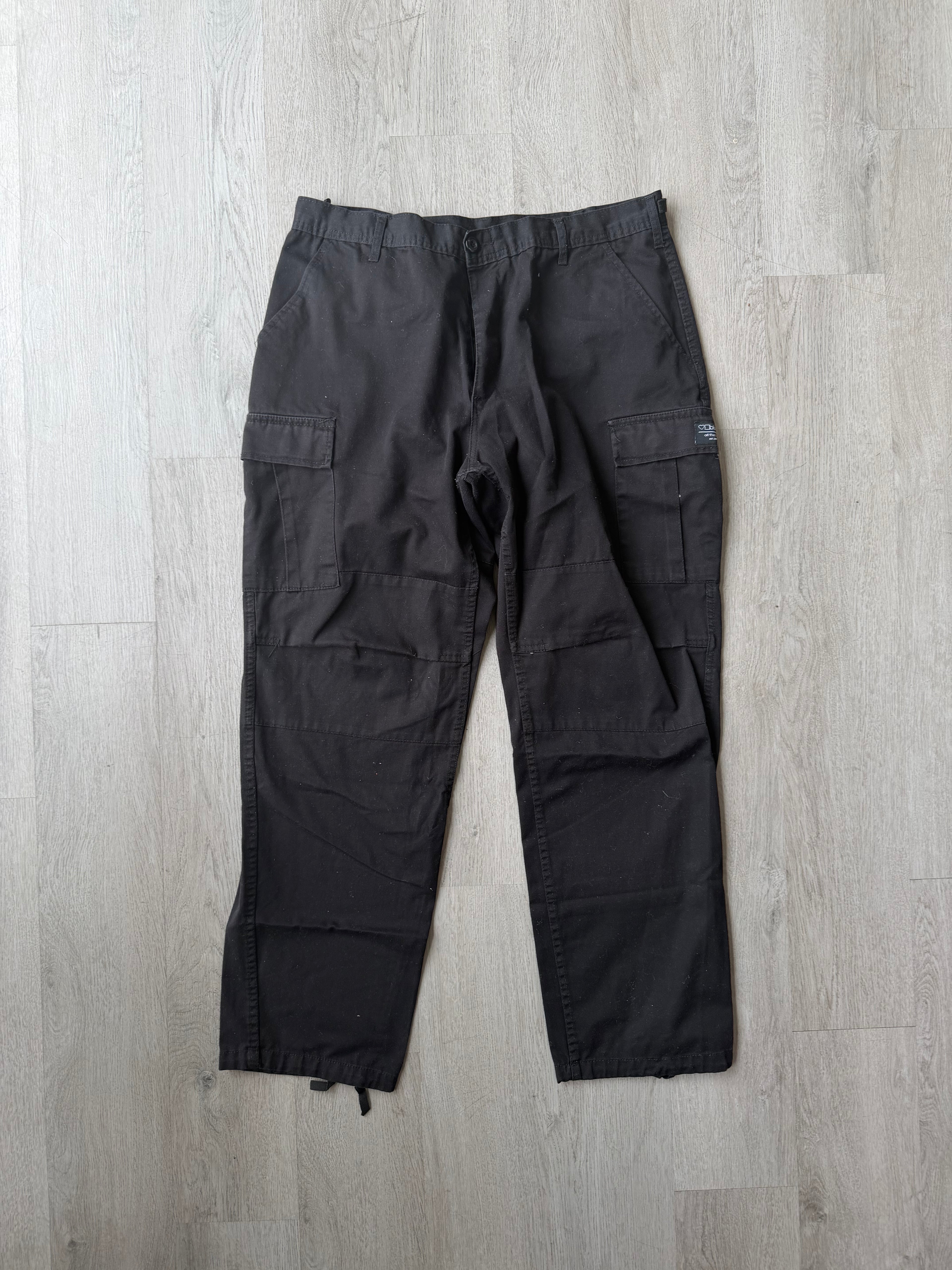 Bluetile Black Cargo Pants