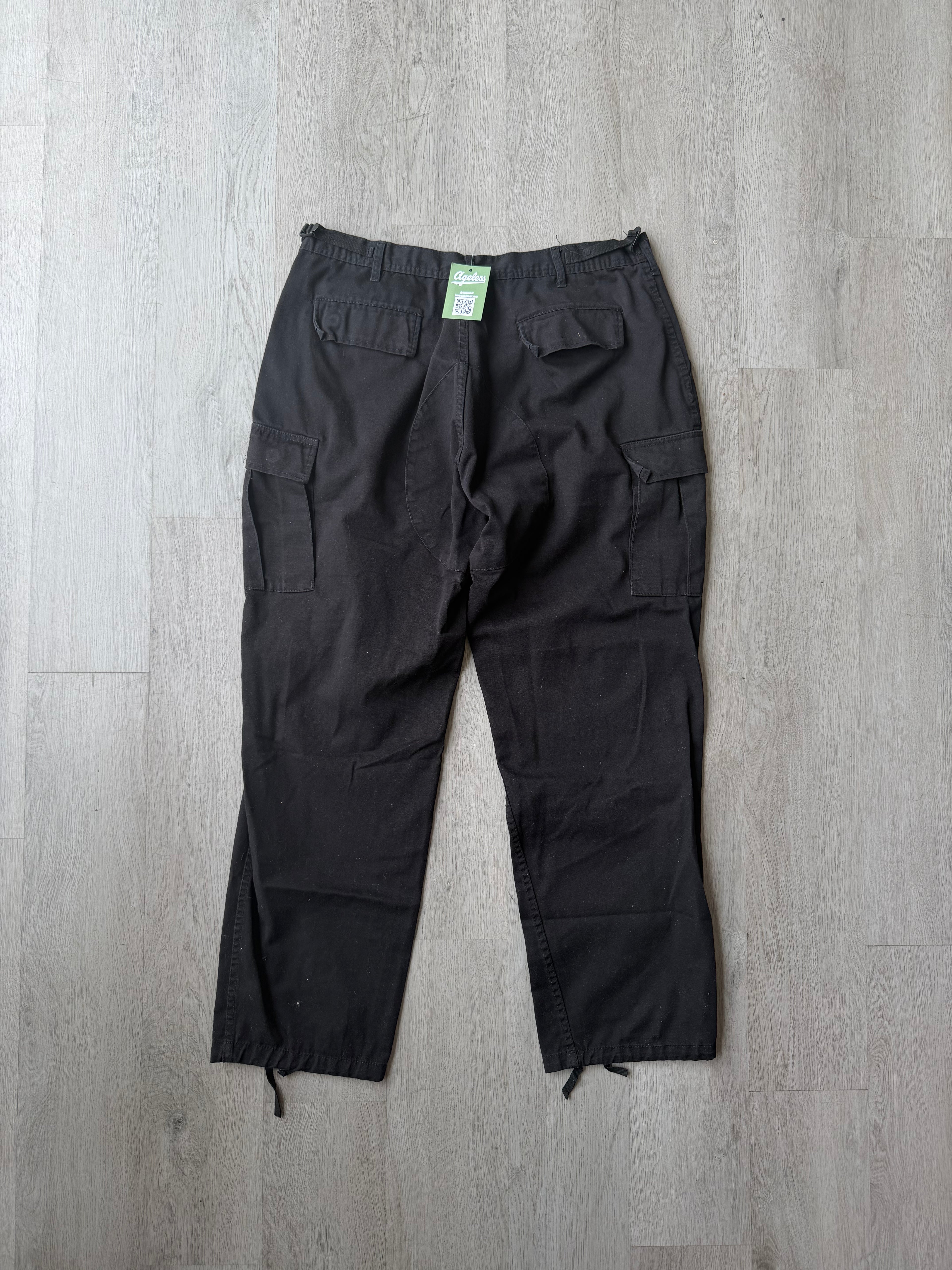 Bluetile Black Cargo Pants