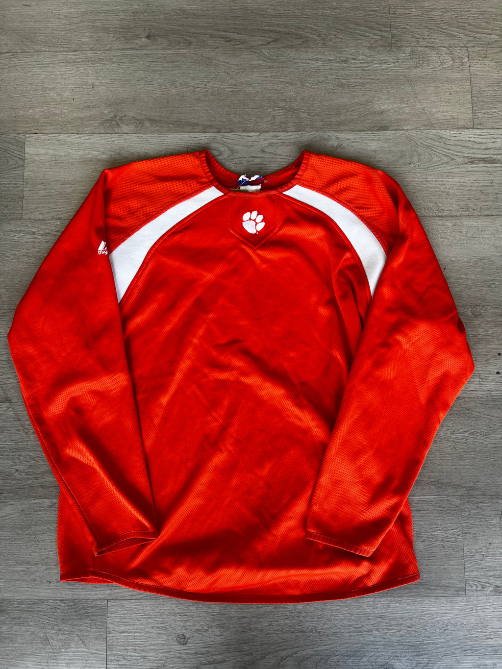 Vintage Clemson Tigers Long Sleeve Blank Jersey