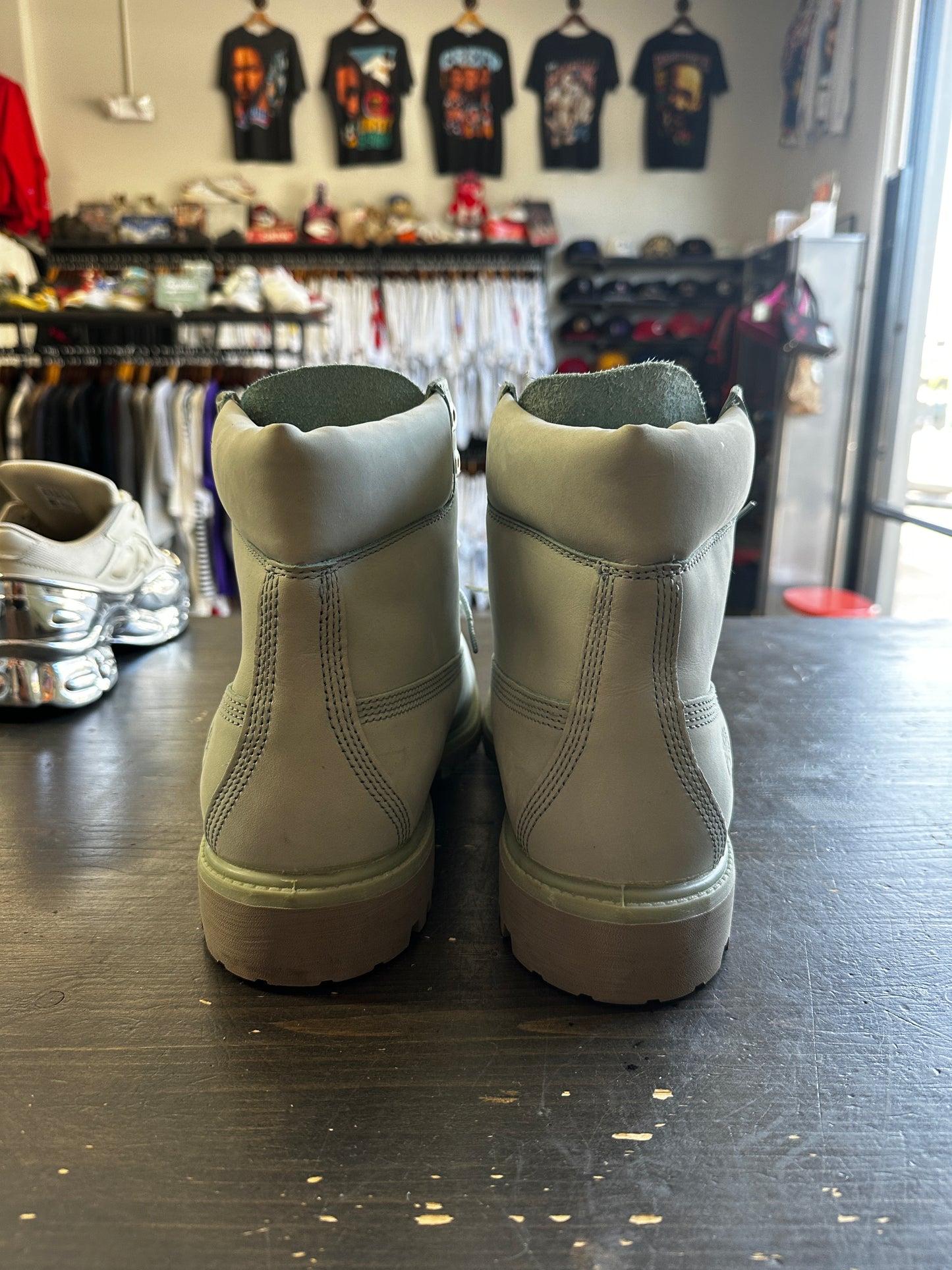 Pre-Owned Timberland 6 Inch Premium Blue Haze Grey