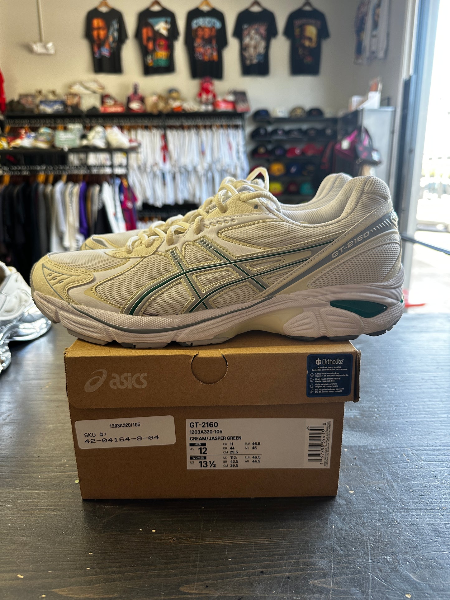 Pre-Owned ASICS GT-2160 Cream Jasper Green