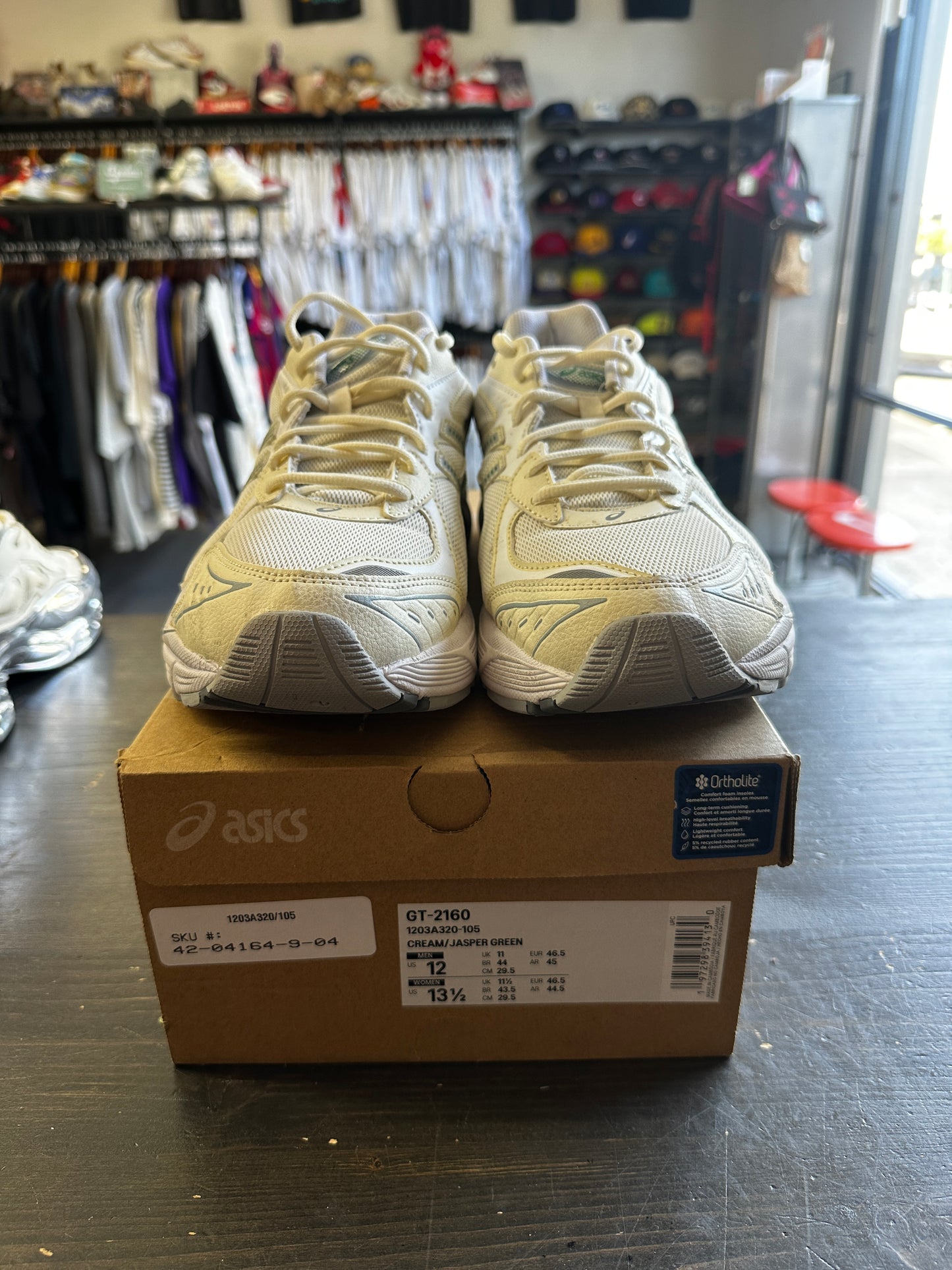 Pre-Owned ASICS GT-2160 Cream Jasper Green