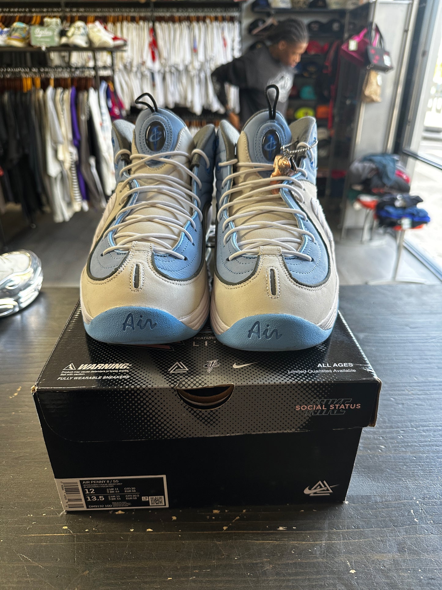 Pre-Owned Nike Air Penny 2 Social Status Playground University Blue