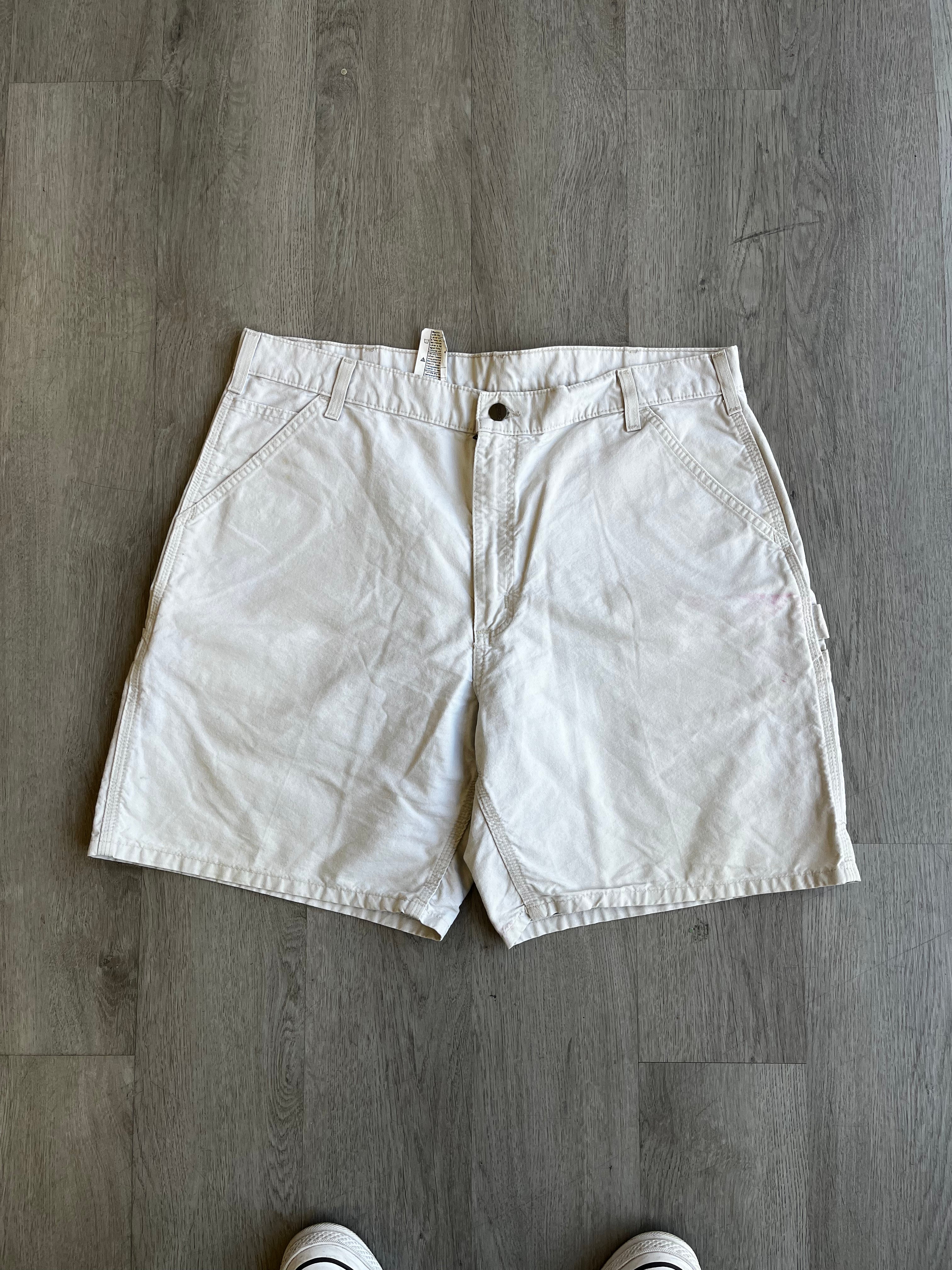 Off White Carhartt Canvas Carpenter Shorts