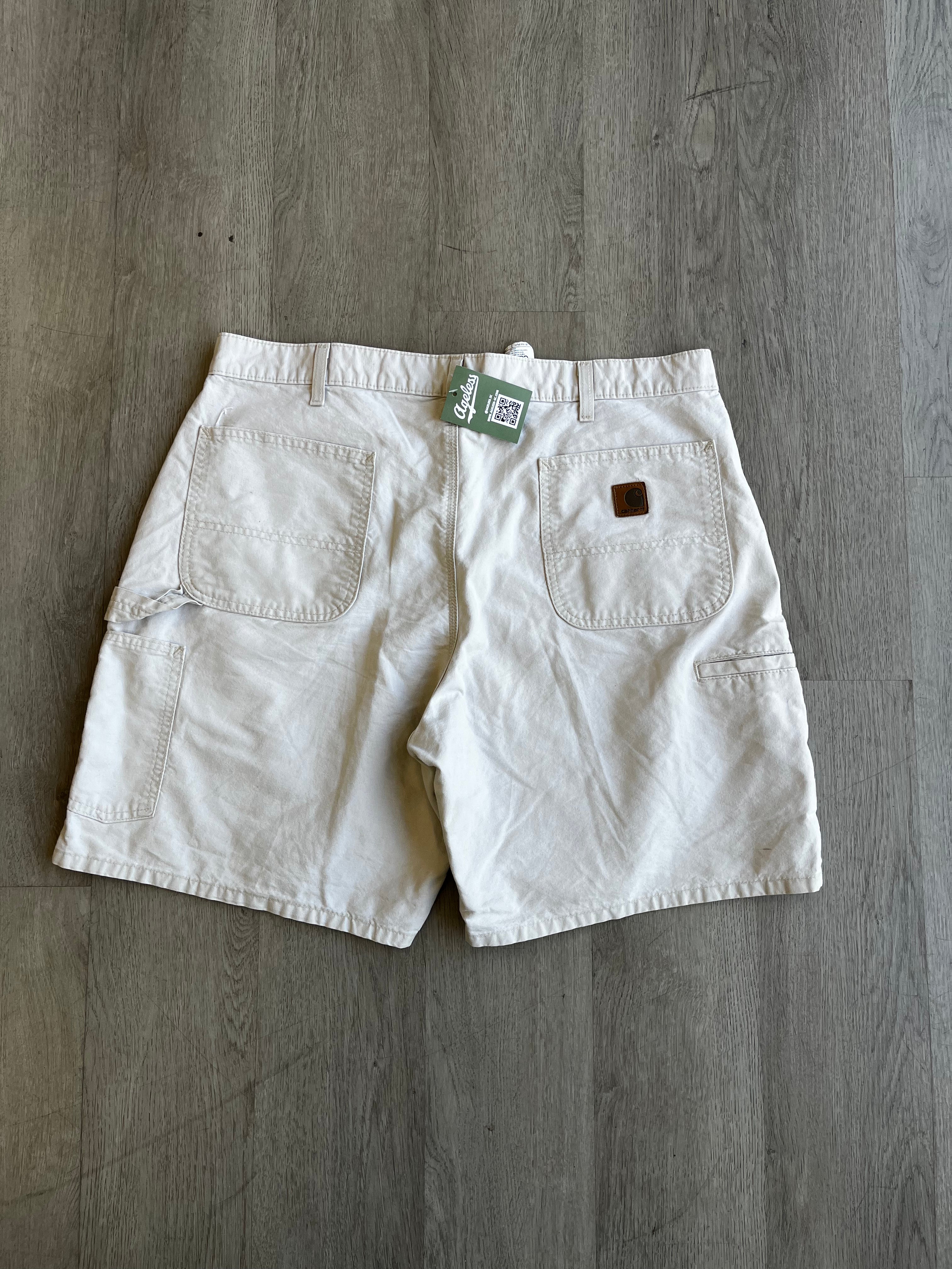 Off White Carhartt Canvas Carpenter Shorts