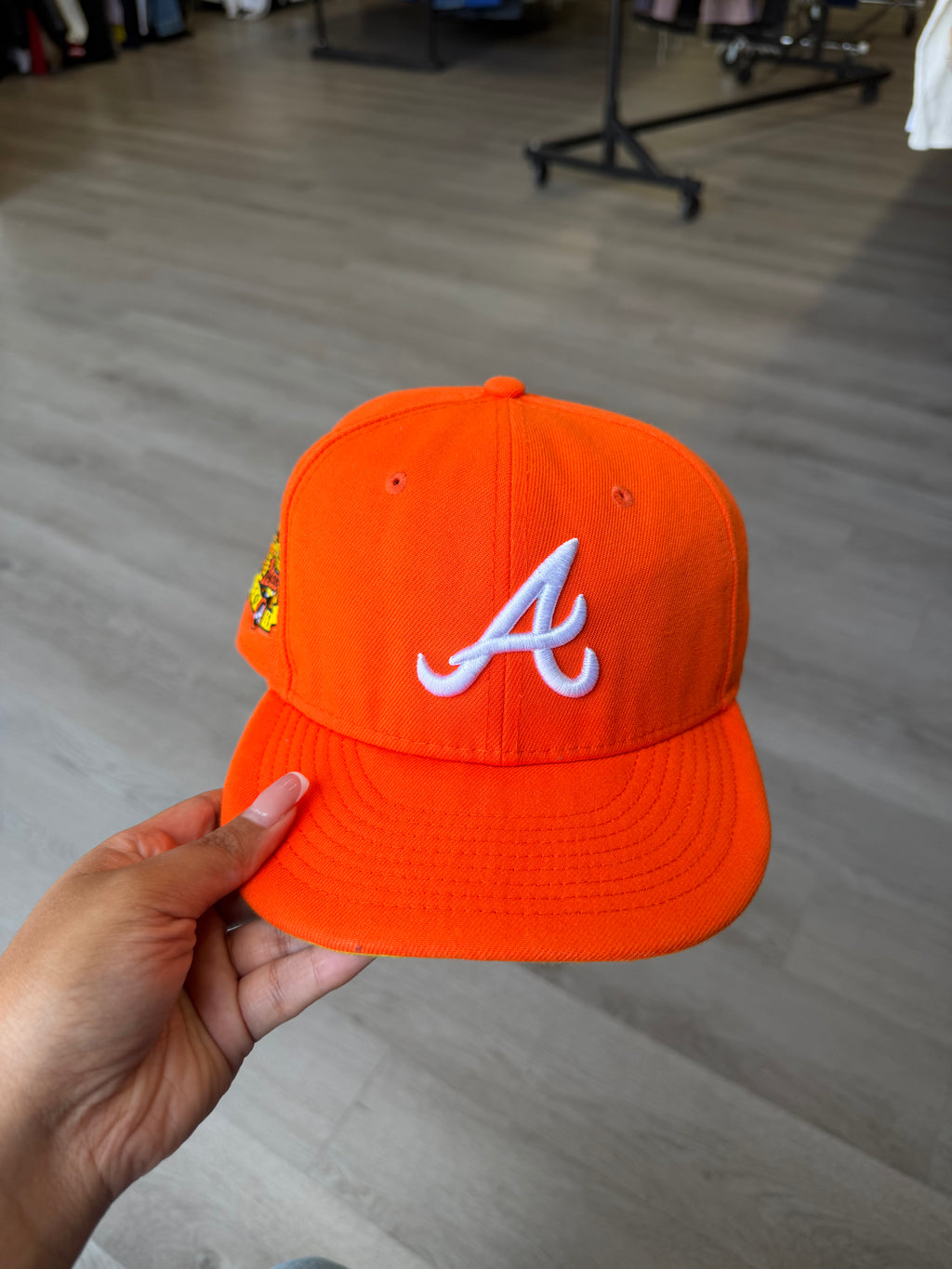 New Era Atlanta Braves Orange Fitted Hat