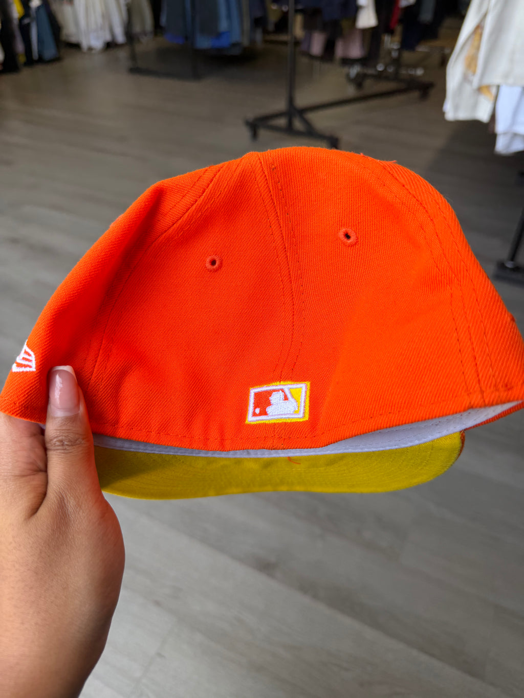 New Era Atlanta Braves Orange Fitted Hat