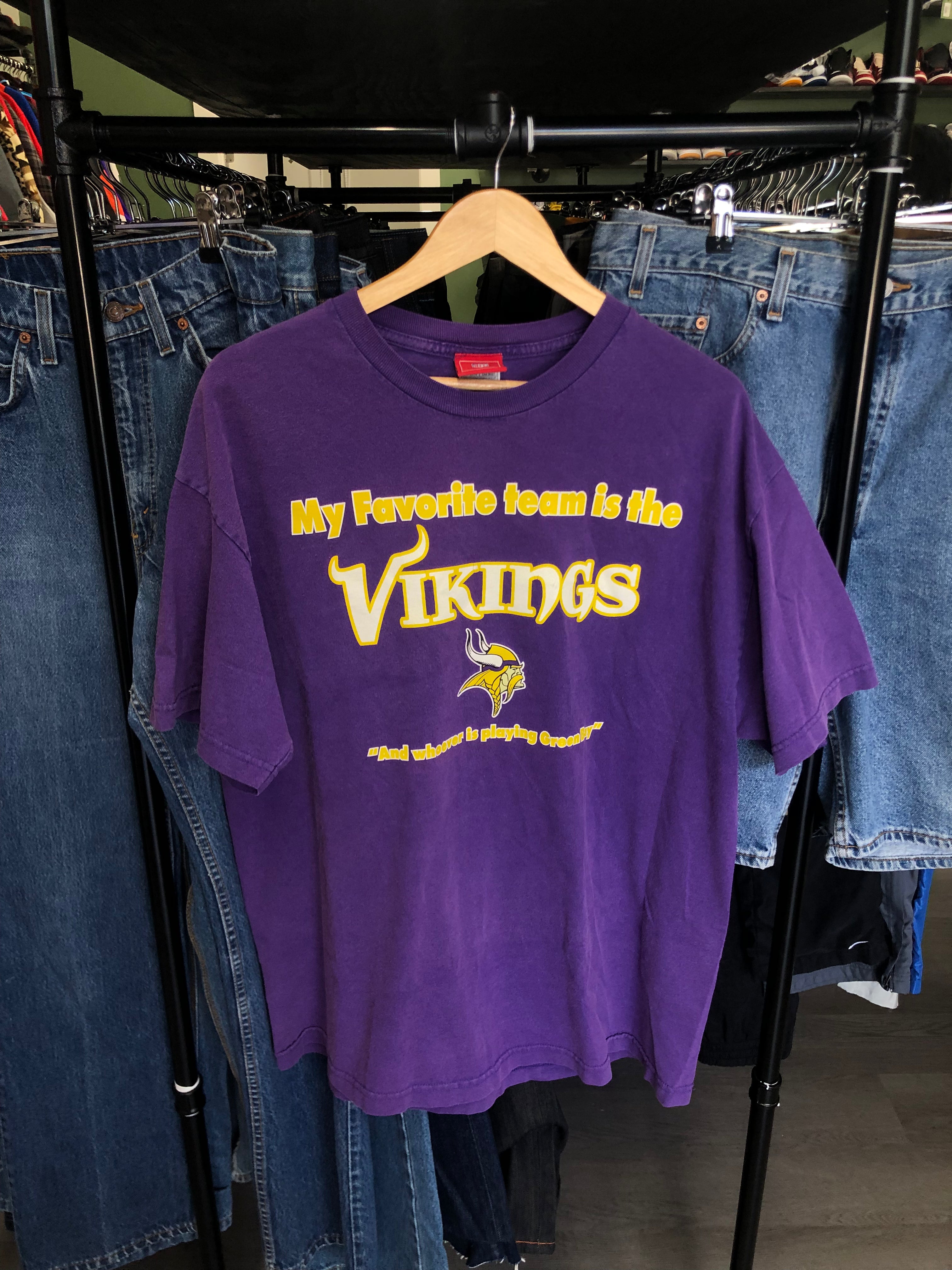 Vintage NFL “My Favorite Team Is The Vikings” Tee