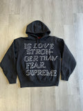 Pre-Owned Supreme Stronger Than Fear Hooded Sweatshirt