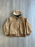 Carhartt Brown Hooded Work Jacket