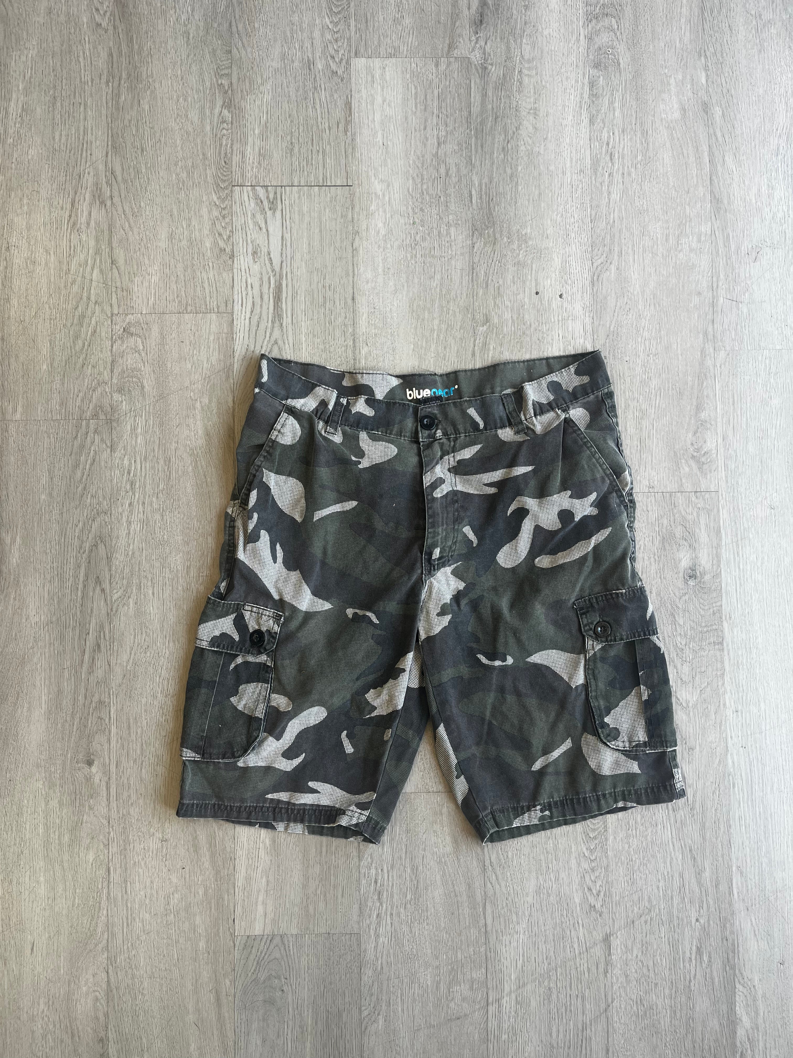 Bluegear Black Camouflage Cargo Shorts