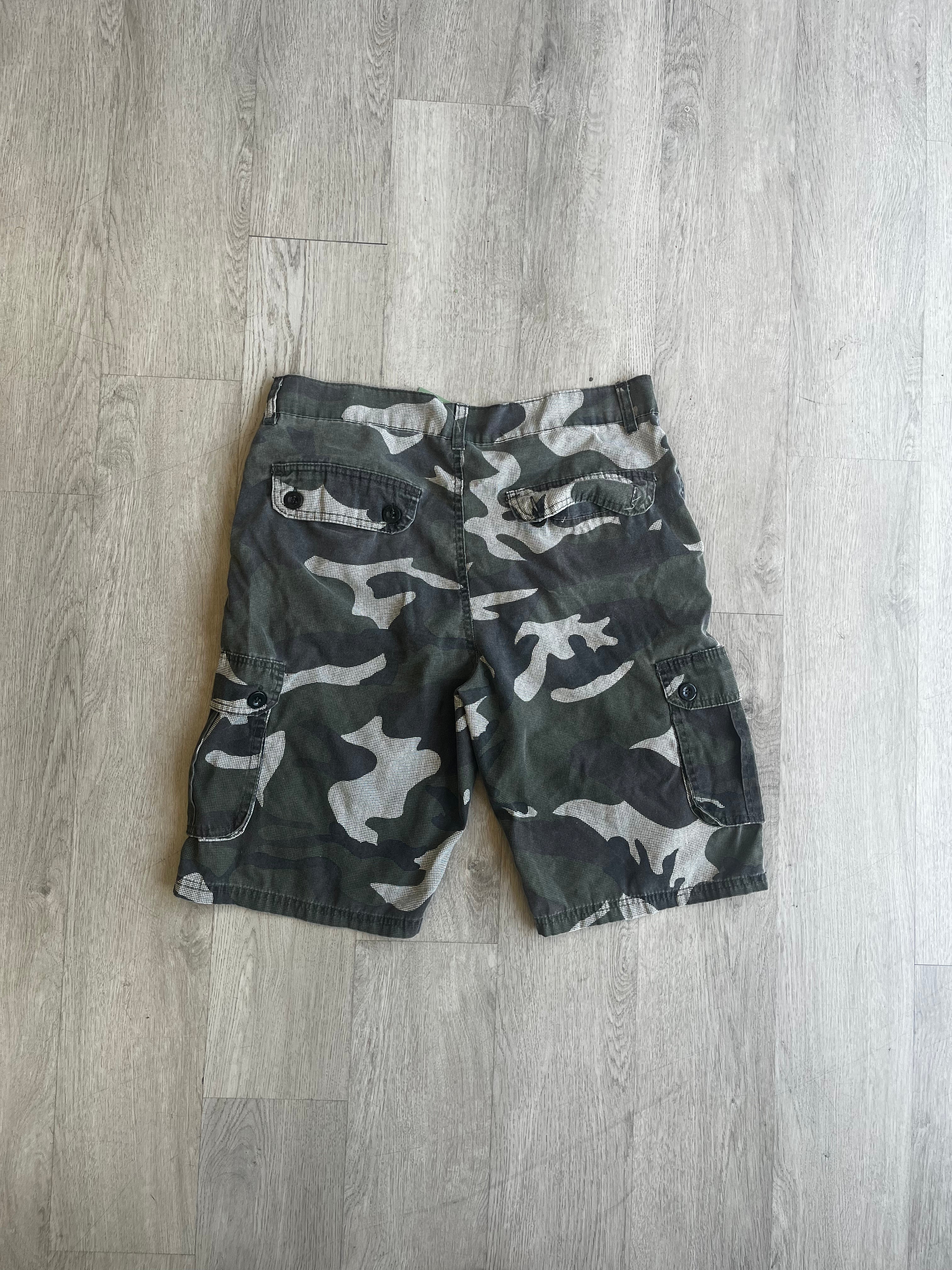 Bluegear Black Camouflage Cargo Shorts