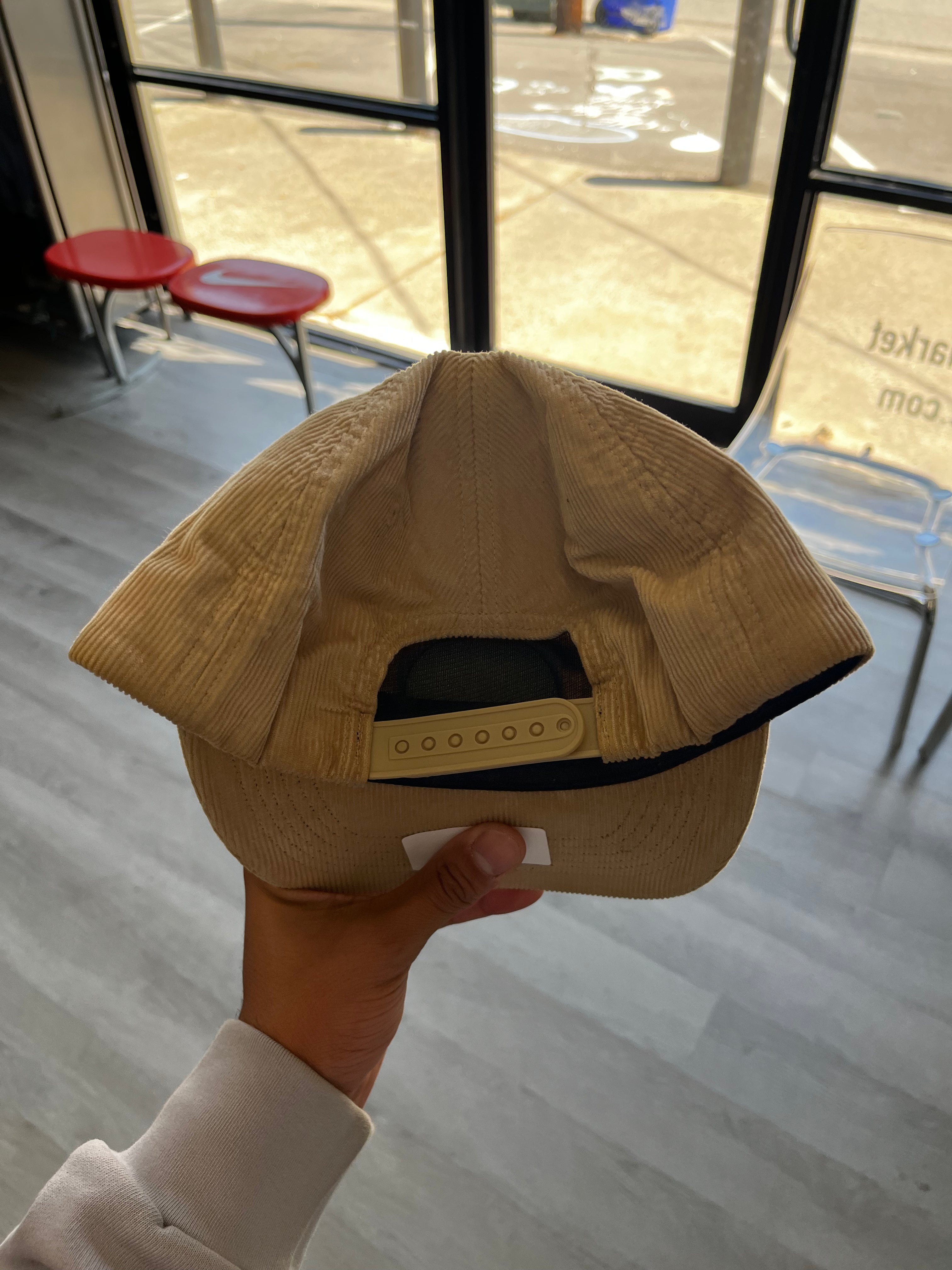Noah Rainbow Beige Corduroy 5-Panel Snapback