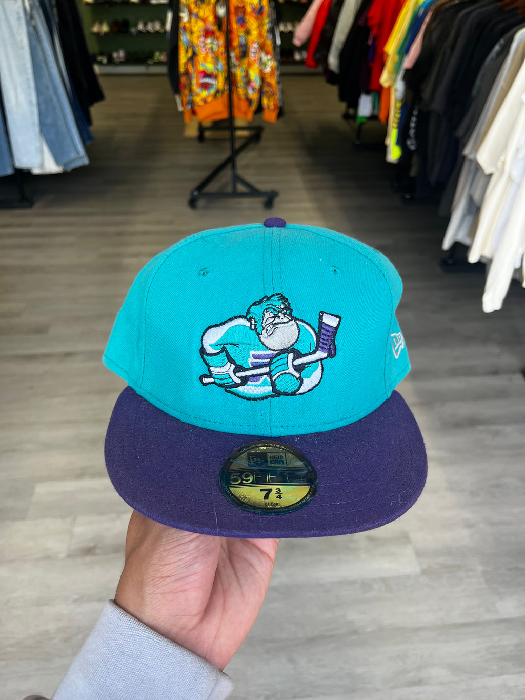 New Era Philadelphia Flyers Teal And Purple Fitted